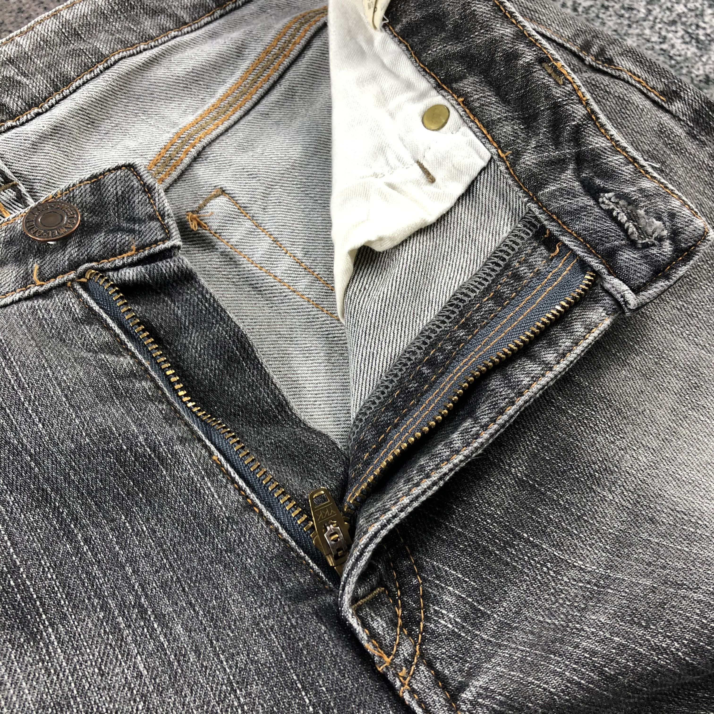 Japanese Brand Sweet Camel Jeans Faded Gray Flare Denim KJ1216 Size 29" - 7 Thumbnail