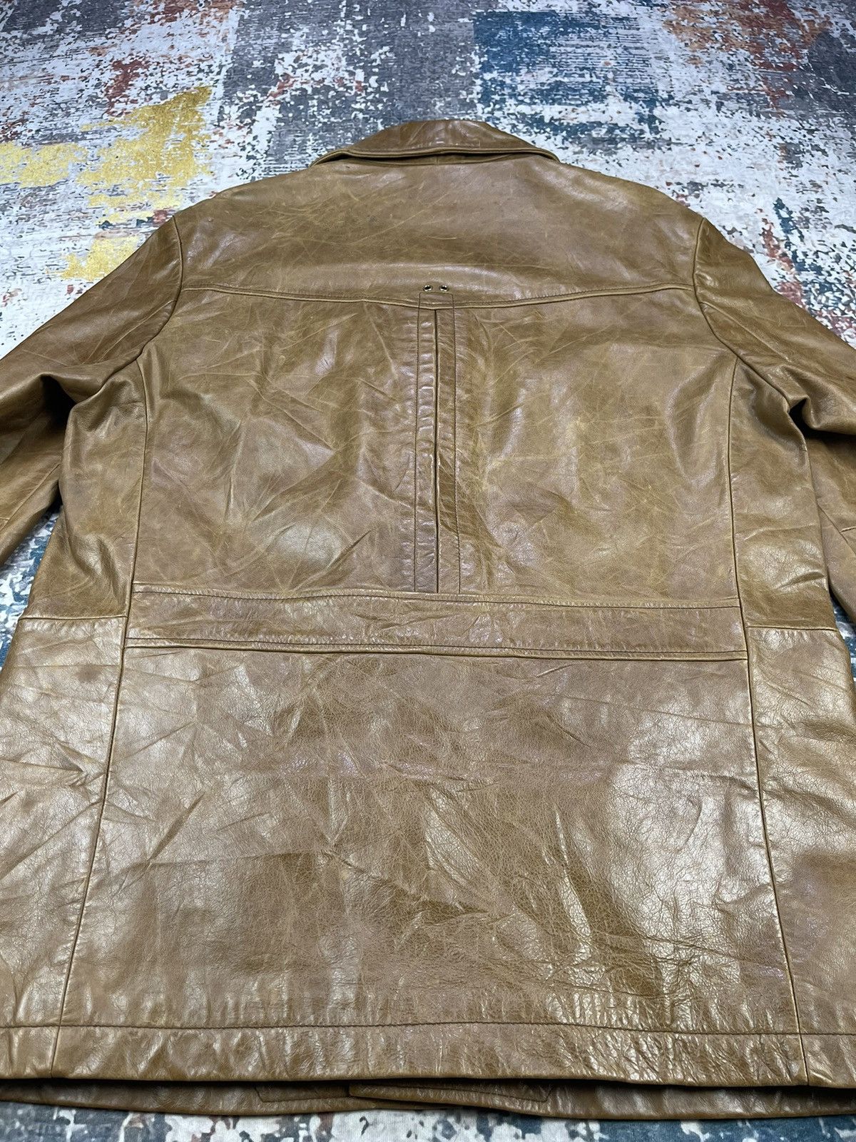 Gap Y2k🔥Vintage GAP Cowhide Four Pocket Leather Jacket Size US M / EU 48-50 / 2 - 10 Thumbnail