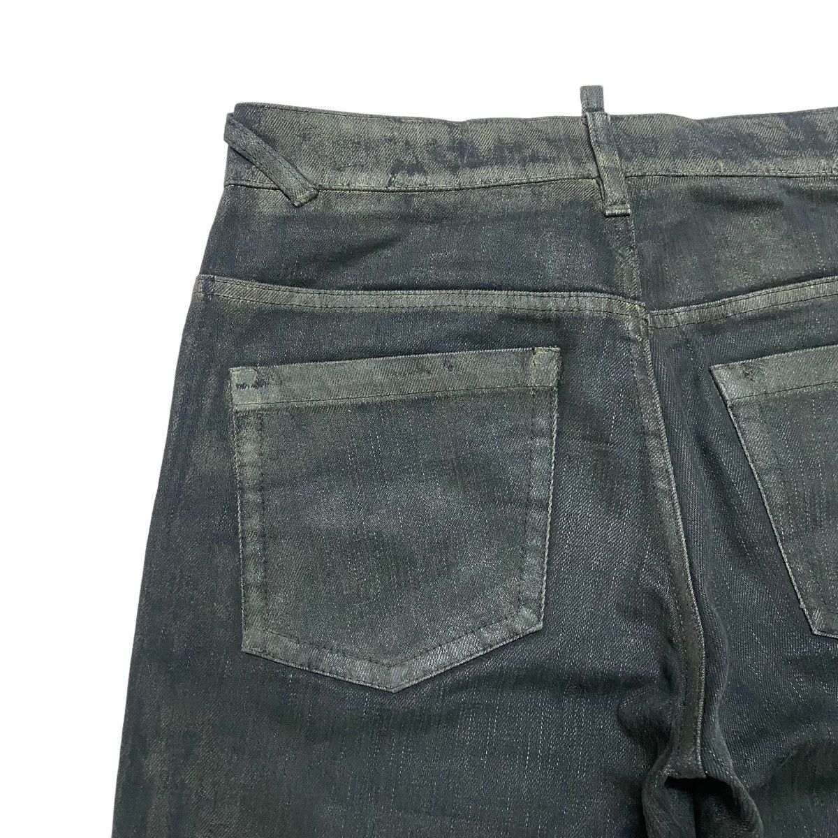 John Galliano John Galliano Black Dust Waxed Denim Jeans Size US 30 / EU 46 - 10 Thumbnail