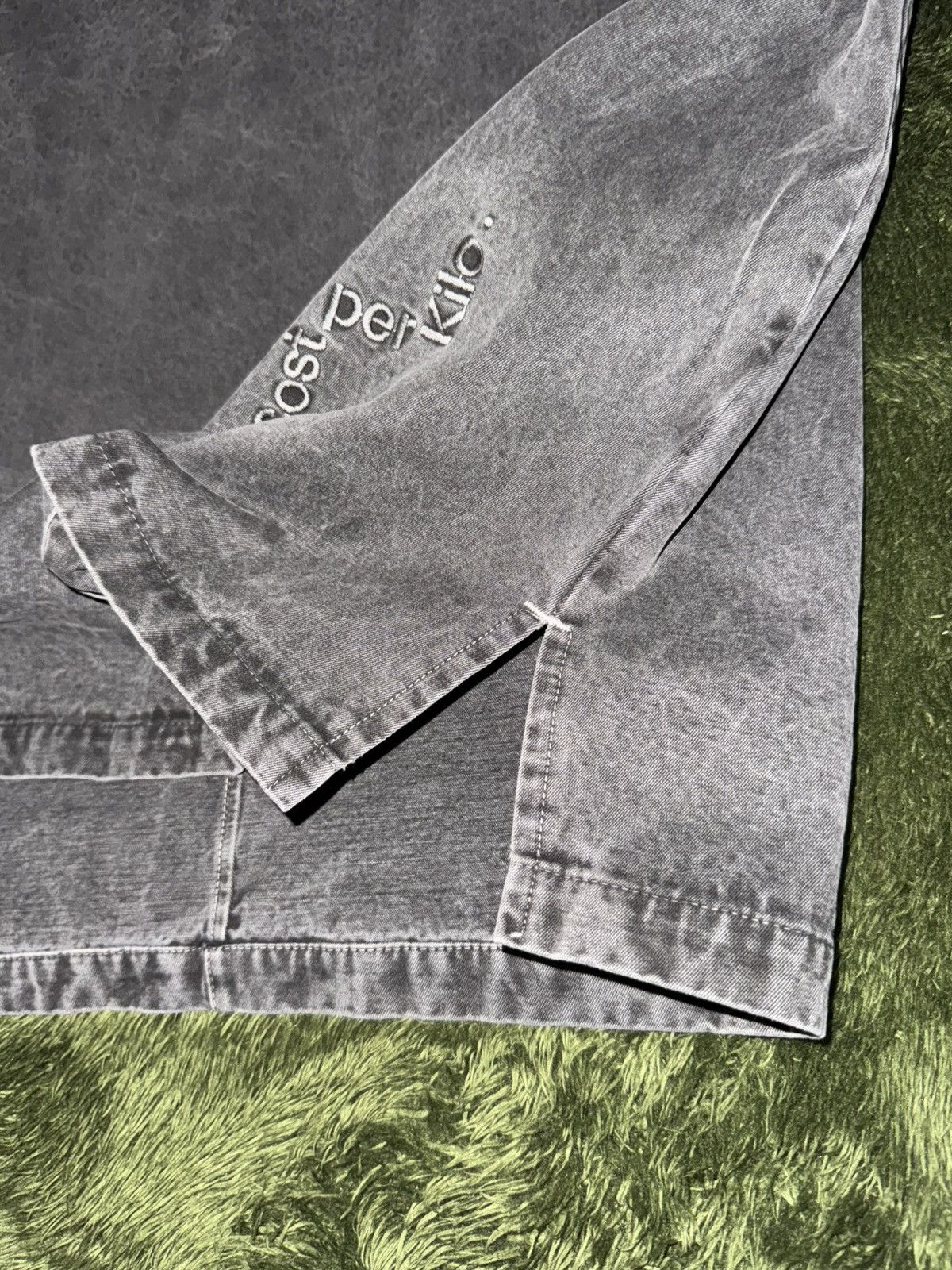Japanese Brand [XL] cost per Kilo Vintage Wash Cotton Pullover Grey Size US XL / EU 56 / 4 - 7 Thumbnail