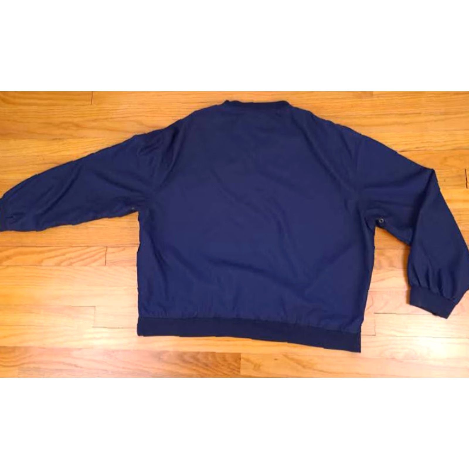 Vintage VINTAGE Crown Club Detroit Tigers Windbreaker Jacket XL Navy Blue 90s Embroidered Pockets Mens Golf Size US XL / EU 56 / 4 - 5 Thumbnail