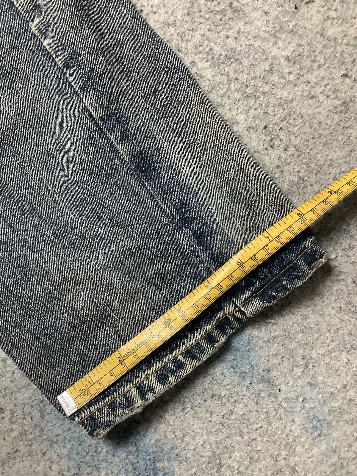If Six Was Nine × KMRii × PPFM Vintage Y2K Breath Mint Double Waist Spiral Cut Denim Jeans Size US 35 - 13 Thumbnail