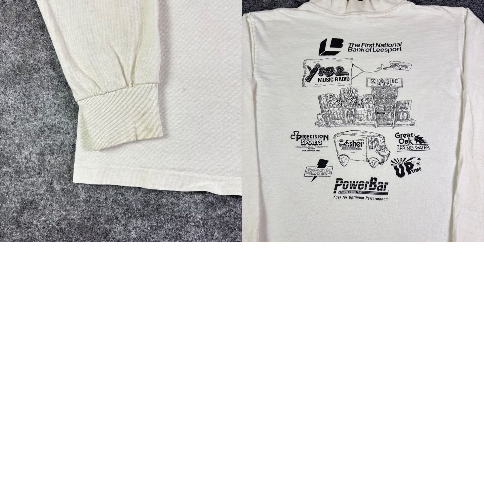 Vintage VINTAGE Killians Red St Pattys 10 Miler Long Sleeve Mock Neck Shirt Medium Men White 1990s Graphic Tee Sportswear Size US M / EU 48-50 / 2 - 9 Thumbnail