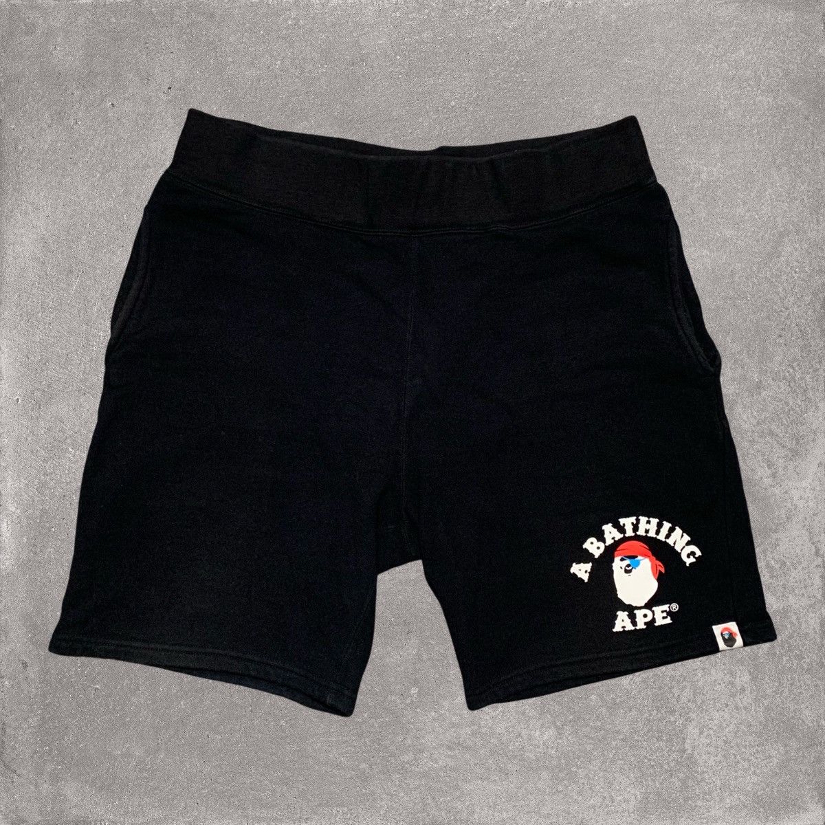 Bape Bape Large Shorts Pirate Store Black Jogger Bottoms Size US 34 / EU 50 - 1 Thumbnail