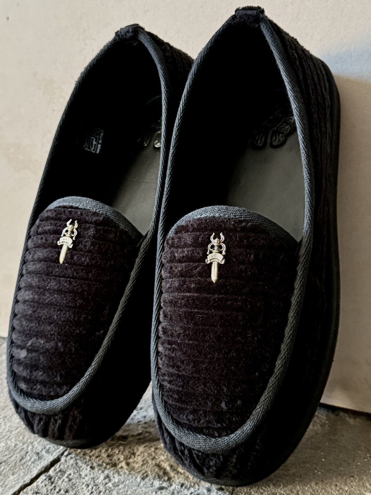 Chrome Hearts Chrome Hearts - Dagger - Corduroy Slip on / Loafers Size US 7 / EU 40 - 8 Thumbnail