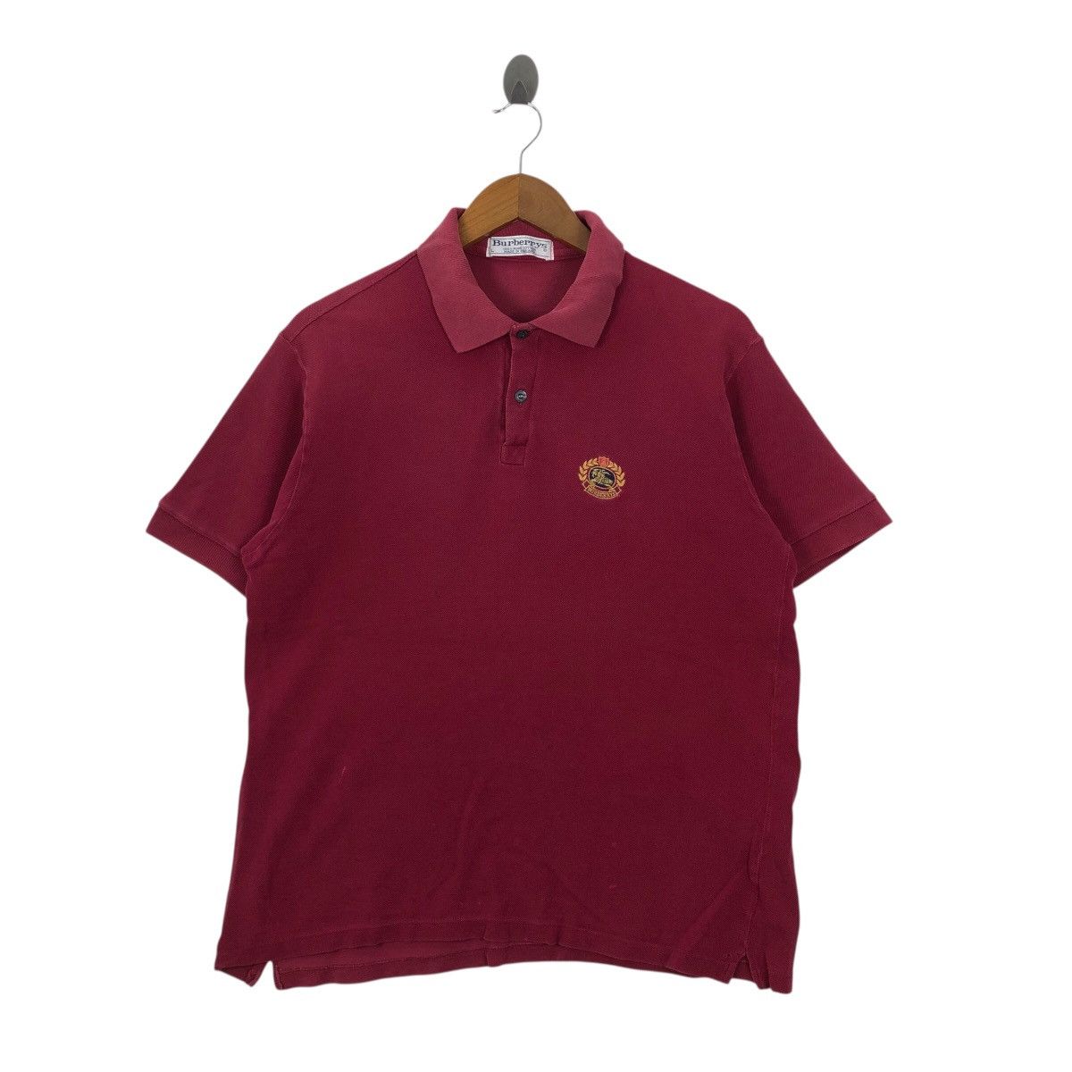 Burberry Vintage BURBERRYS Polos Embroidered Logo Made In England Size US L / EU 52-54 / 3 - 1 Thumbnail