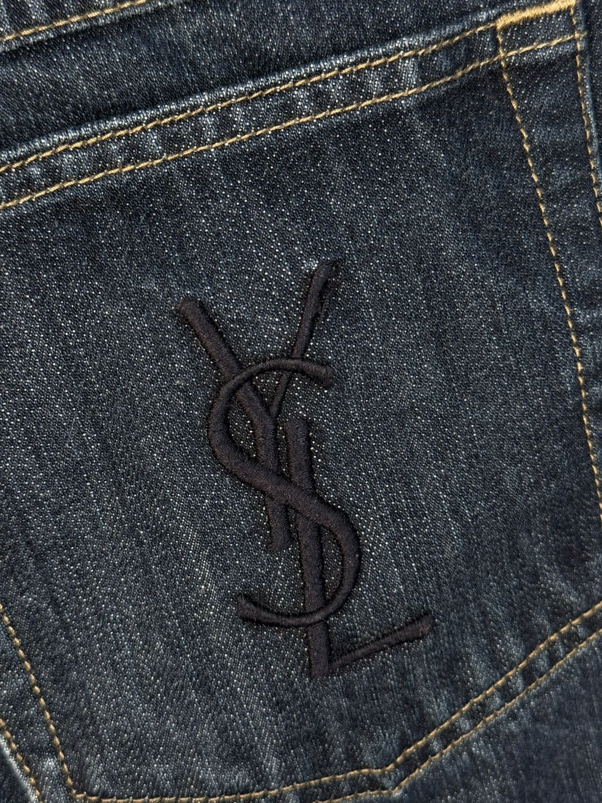 Yves Saint Laurent 34x30 YSL Jeans Denim Pants Indigo Selvedge Vintage Yves Size US 34 / EU 50 - 8 Thumbnail