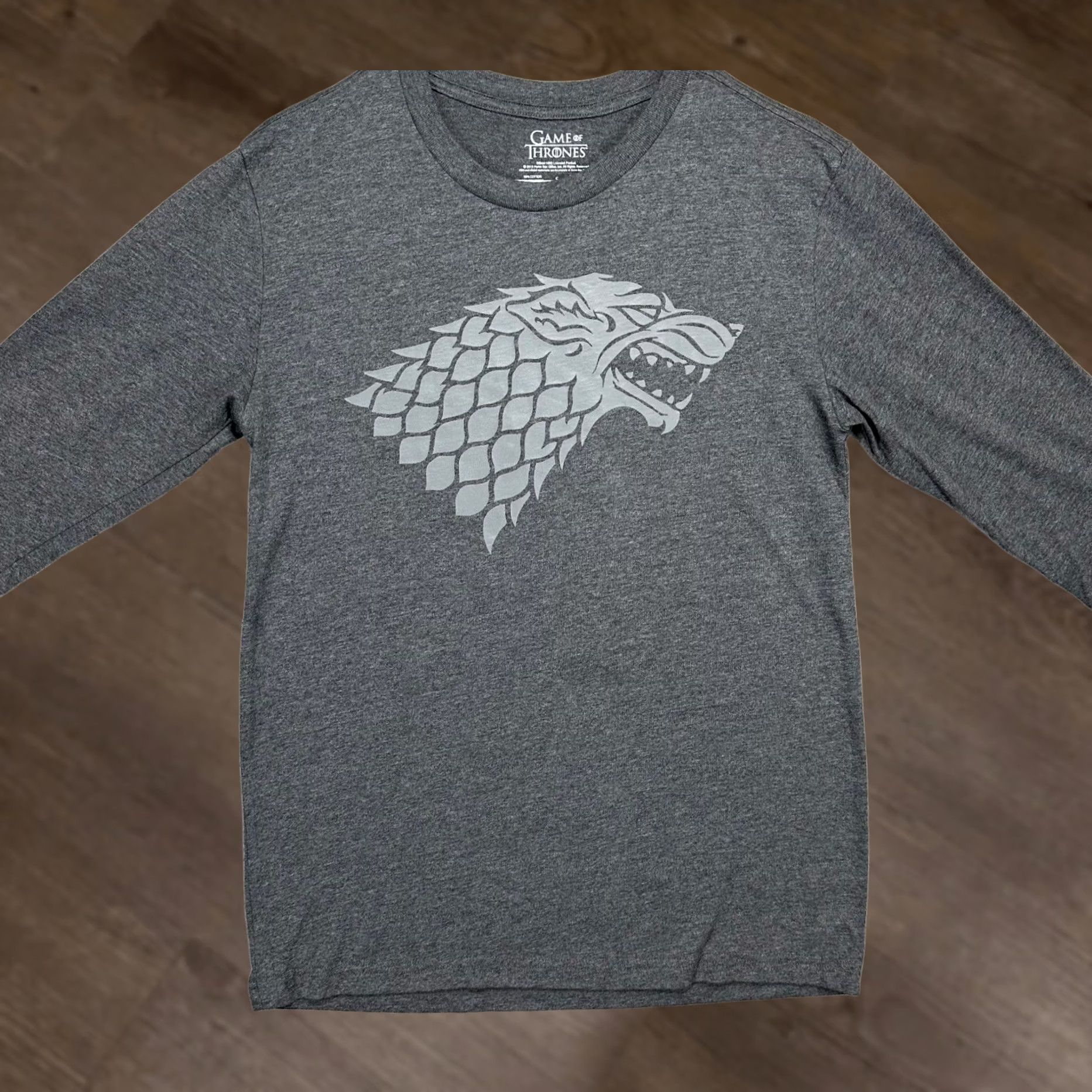 Vintage VINTAGE Game Of Throne Sweatshirt Unisex Small Grey Stark Crew Neck Long Sleeve Shirt Womens Size US S / EU 44-46 / 1 - 1 Thumbnail
