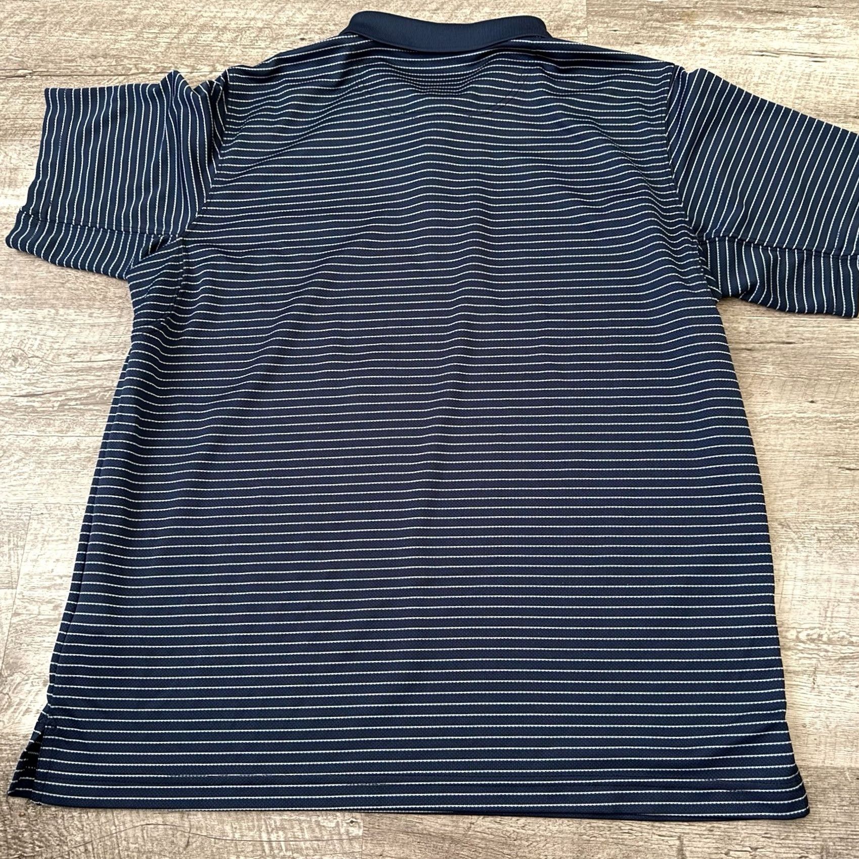 Vintage Columbia Shirt Mens Large Blue Striped Short Sleeve Pullover Polo Size US L / EU 52-54 / 3 - 5 Thumbnail