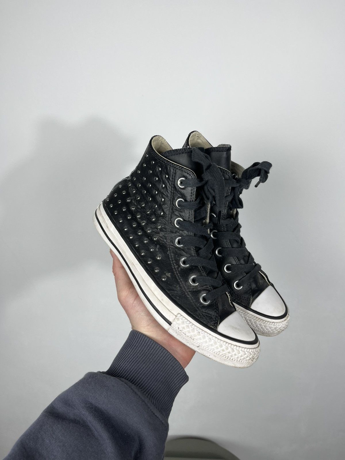 Converse Converse Chuck Taylor All Star Leather Studded High Top 37.5 Size US 7 / IT 37 - 5 Thumbnail