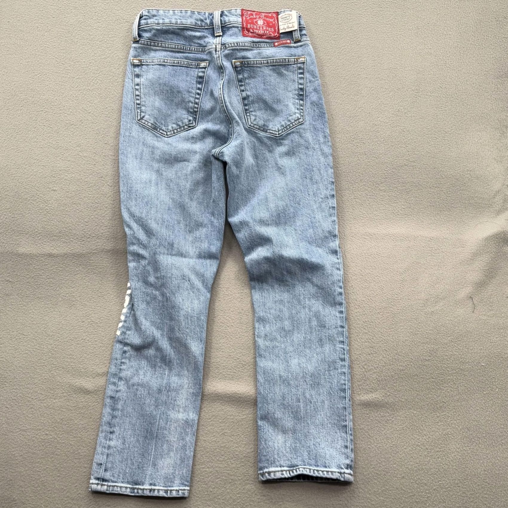 Lucky Brand Lucky Brand Bridgette Straight Jeans Womens 27 Blue High Rise Wear Lucky Graphic Jeans Mens? Size 27" / US 4 / IT 40 - 2 Thumbnail