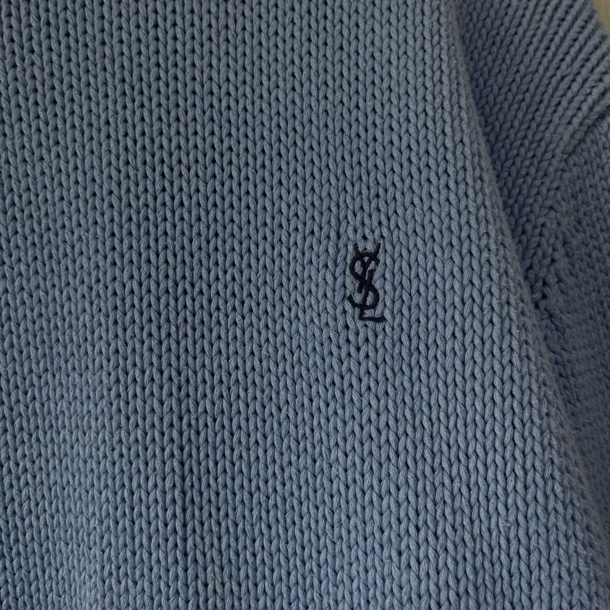 Yves Saint Laurent Blue YSL Sweater Knit Size US XL / EU 56 / 4 - 5 Thumbnail