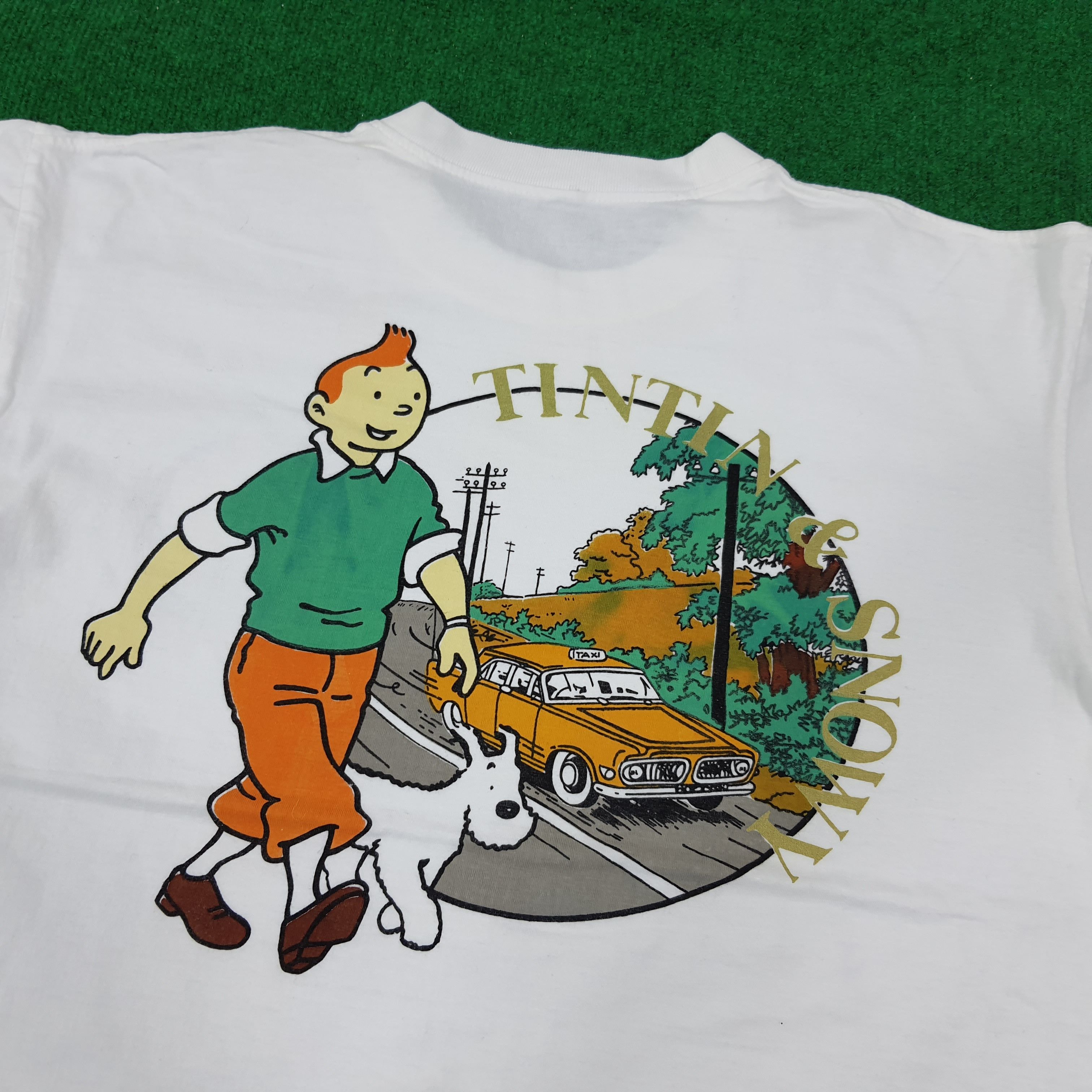 Vintage Vintage Adventure of TinTin & Snowy America Tshirt Size US L / EU 52-54 / 3 - 2 Thumbnail