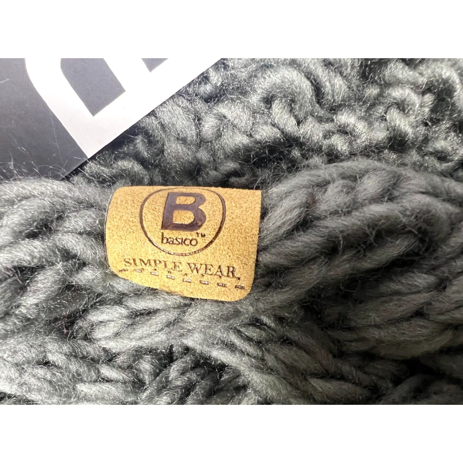 Vintage BASICO Winter Chunky Knitted Infinity Scarf Women Gray Charcoal Infinity Scarf Circle Loop Cable Warm Womens Winter Scarf Size ONE SIZE - 8 Thumbnail