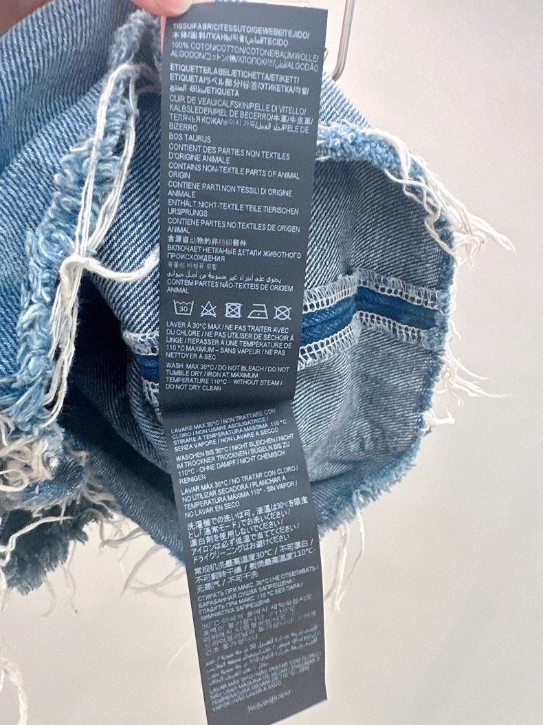 Other Saint Laurent Paris Blue Denim Shorts Size 26" / US 2 / IT 38 - 5 Thumbnail