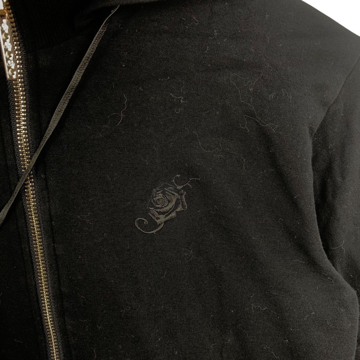 Other JUNMEN TAKAHASHI JAPAN Black Rose Zipper Hoodie Sweatshirt Size S / US 4 / IT 40 - 8 Thumbnail