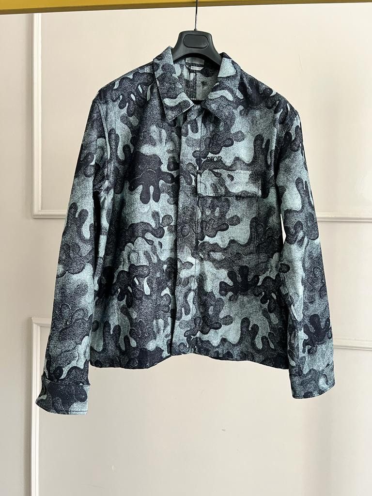 Dior Dior 21AW x Peter Doig Camouflage Overshirt Denim Jacket Size US M / EU 48-50 / 2 - 1 Thumbnail