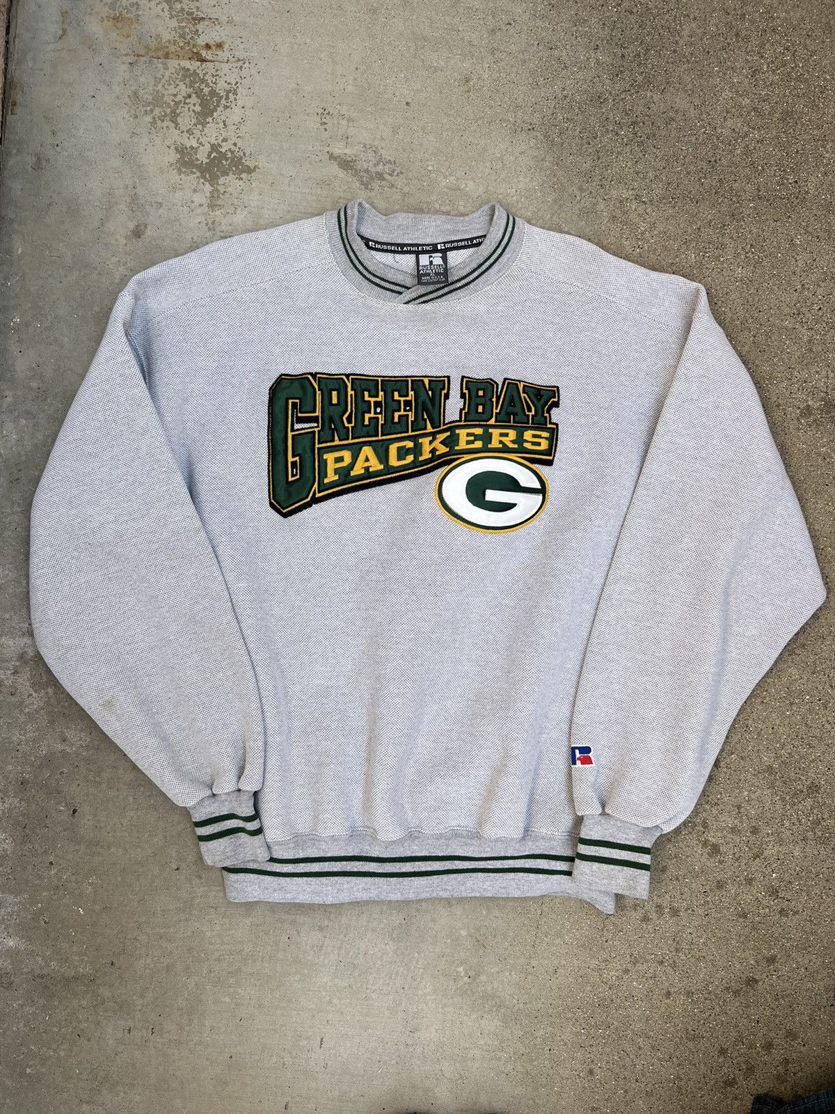 Vintage Green Bay Packers Crewneck Sweatshirt Russell A