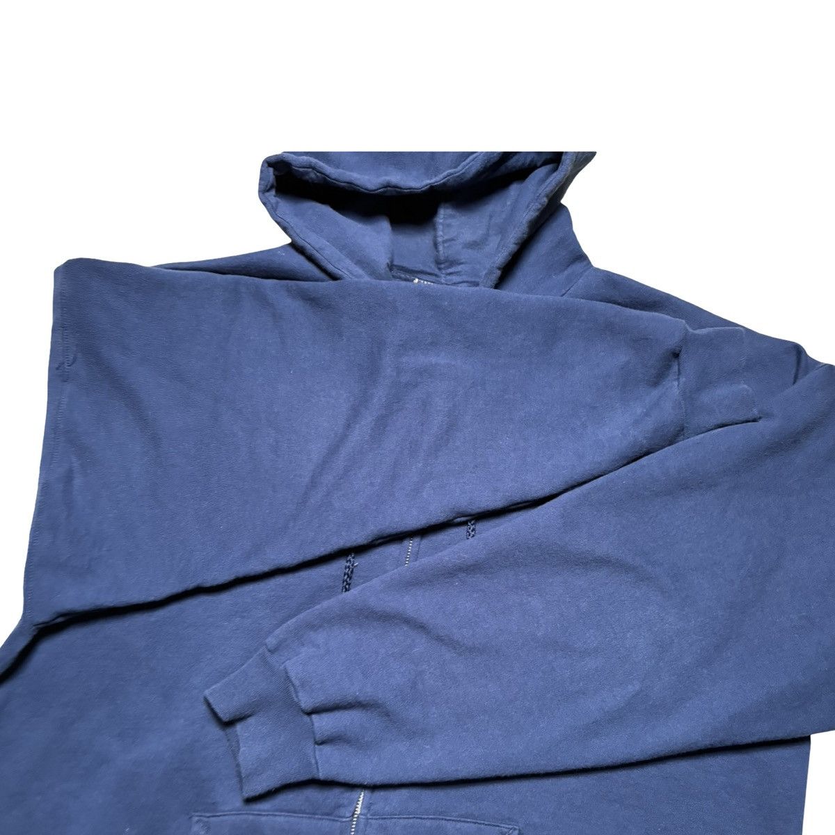 Hanes Vintage 90s Hanes Ultra Cotton Faded Navy Full Zip Jacket XL Size US XL / EU 56 / 4 - 6 Thumbnail