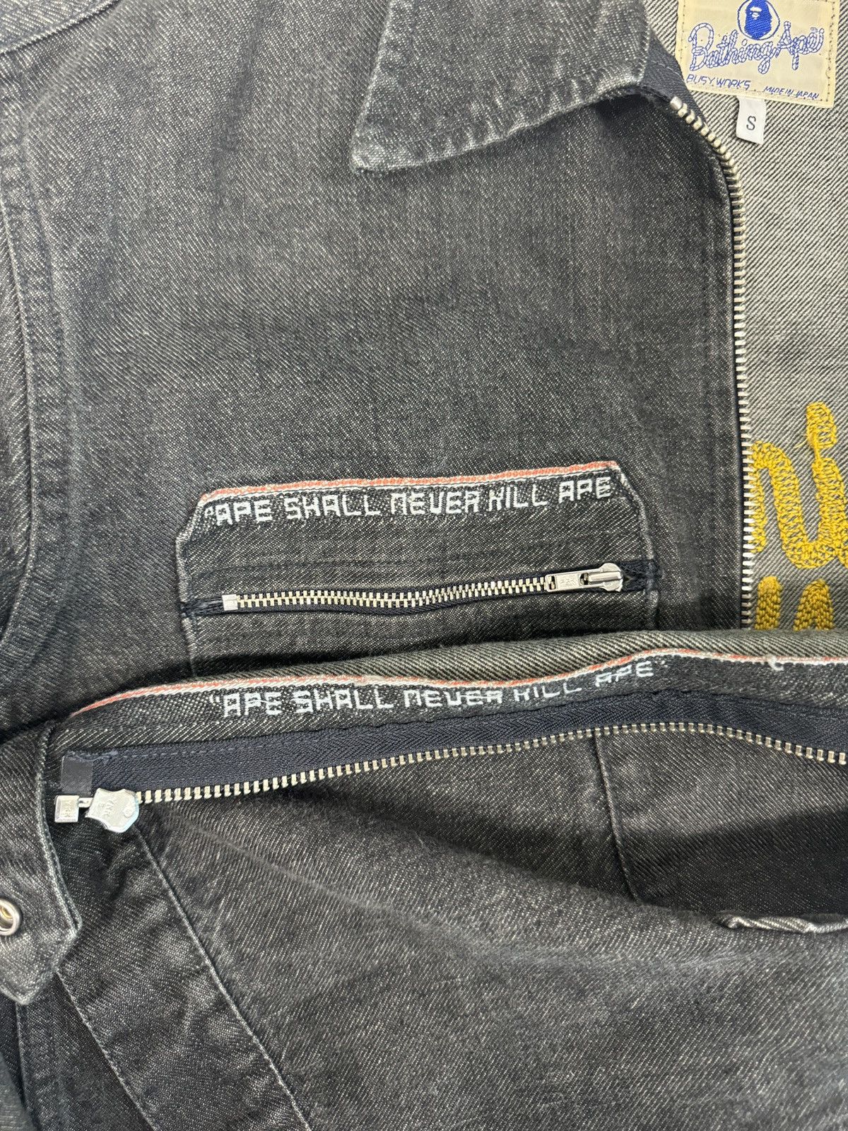Bape Selvedge Denim Jacket Size US S / EU 44-46 / 1 - 5 Thumbnail
