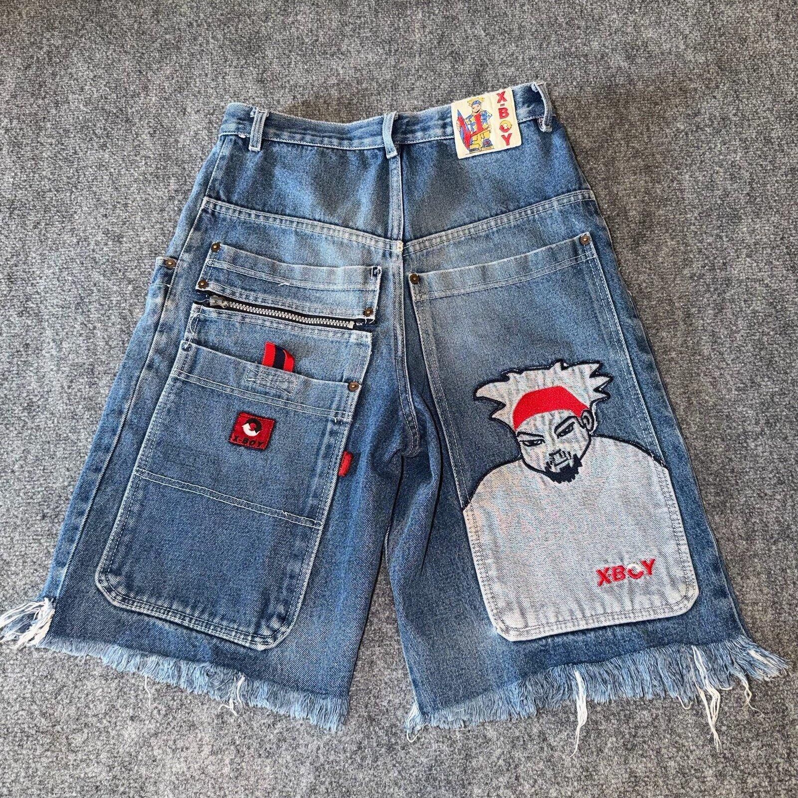 JNCO X-BOY Denim Hip Hop Jorts Grail Mens 26 XS Vtg y2k 90s Rare Size US 28 / EU 44 - 1 Thumbnail