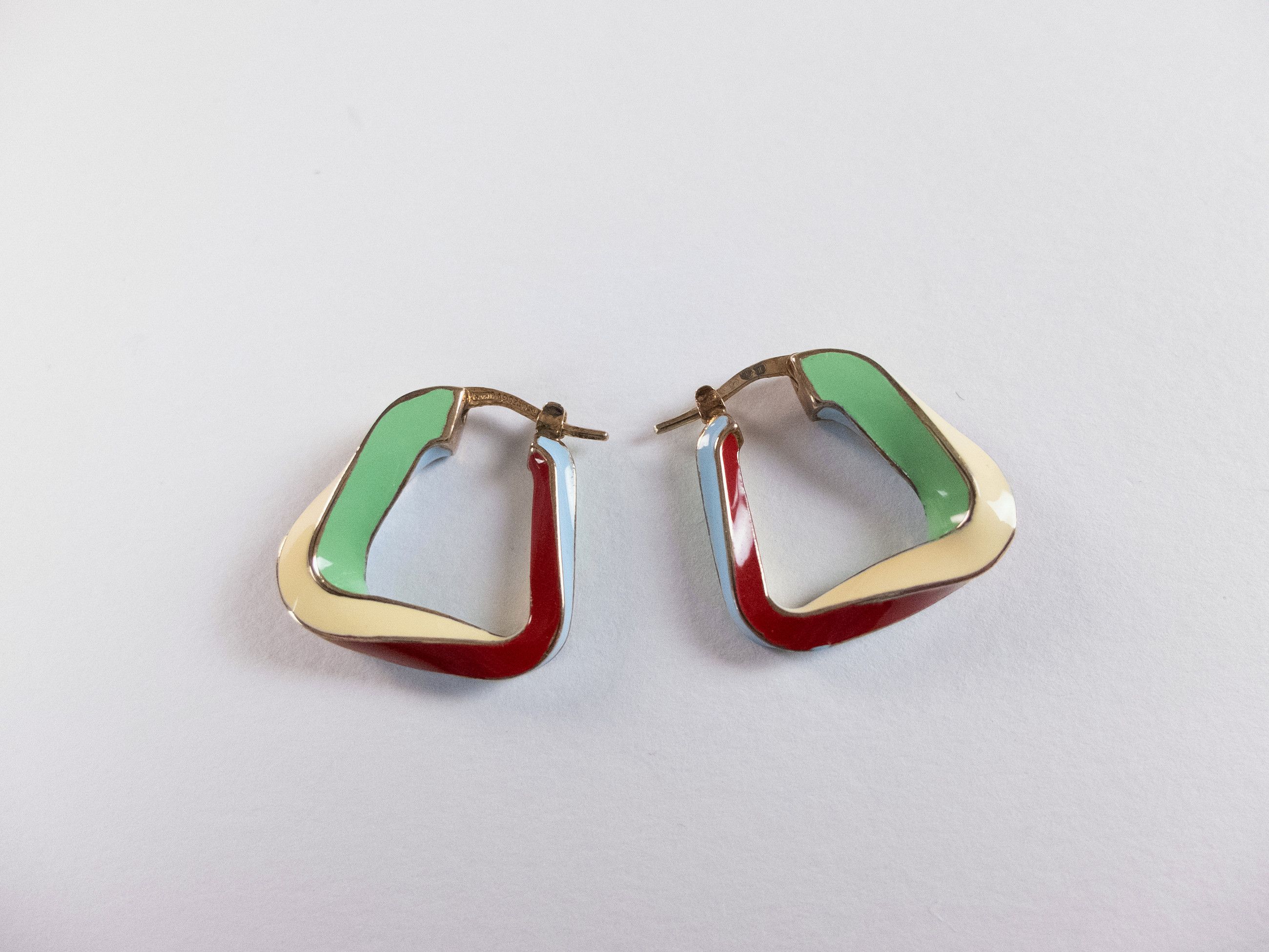 Bottega Veneta BOTTEGA VENETA Twist triangle silver hoop earrings q Size ONE SIZE - 4 Thumbnail