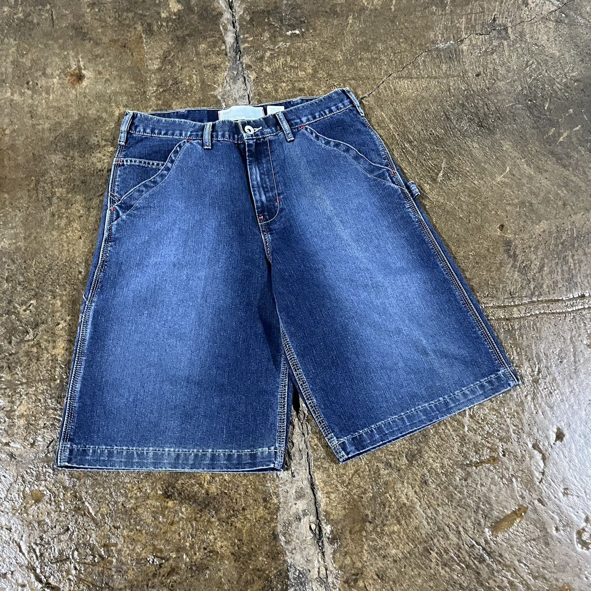 JNCO × Levi's × Vintage Crazy Vintage Y2K Levi's Baggy Carpenter Shorts Faded Grunge Size US 32 / EU 48 - 4 Thumbnail