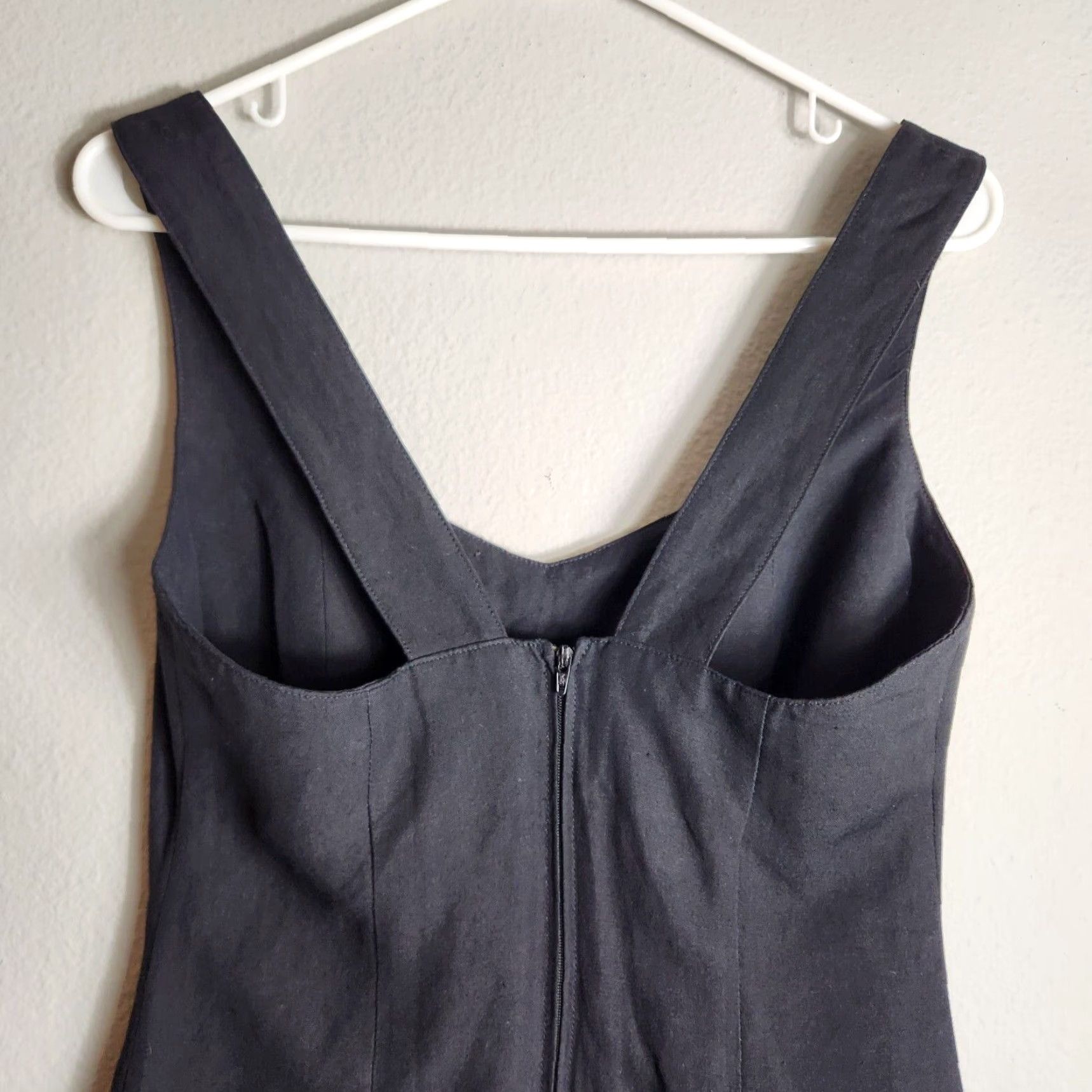 Byblos Byblos Linen Black Sleeveless Sheath Dress EU 42/US 6 NWT Size M / US 6-8 / IT 42-44 - 5 Thumbnail