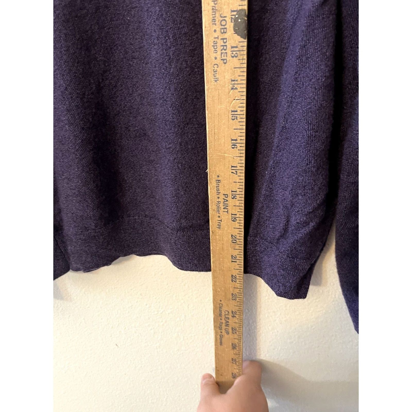 Calvin Klein Calvin Klein Merino Wool Purple V-Neck Pullover Sweater Mens Medium Size US M / EU 48-50 / 2 - 4 Thumbnail