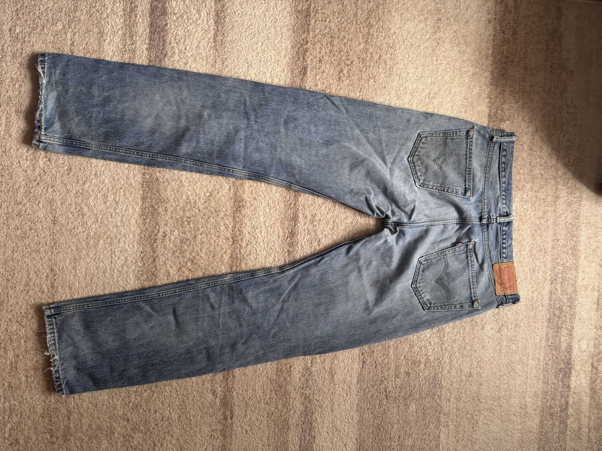 Levi's Levis 505 flared denim pants jeans y2k baby blue distressed Size US 34 / EU 50 - 9 Thumbnail