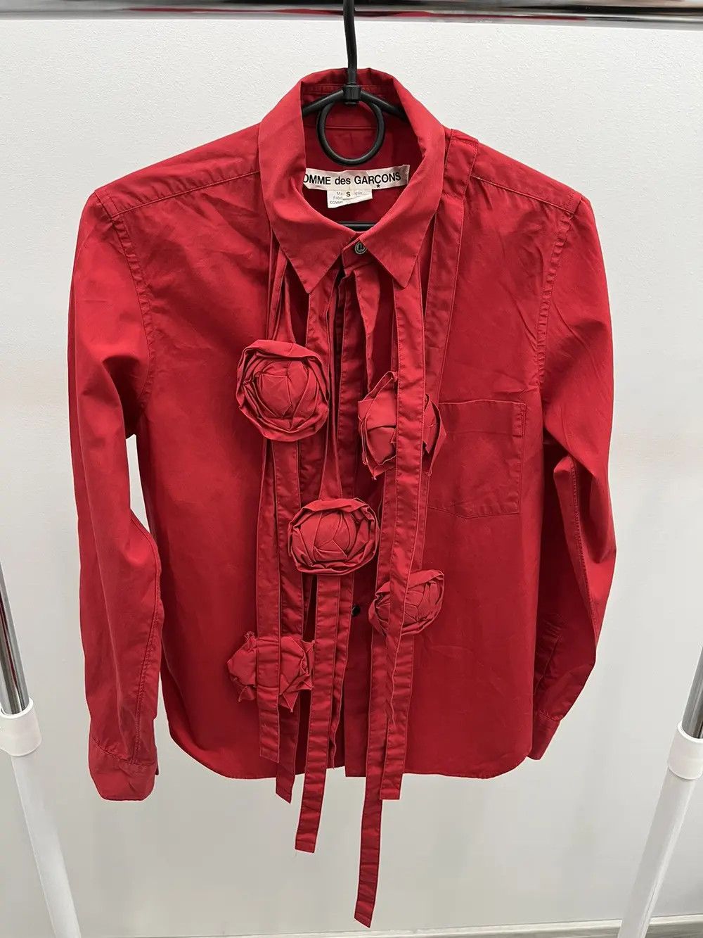 Comme des Garcons Comme des Garcons SS15 Flowers Blood & Roses Applique Shirt Size S / US 4 / IT 40 - 1 Thumbnail