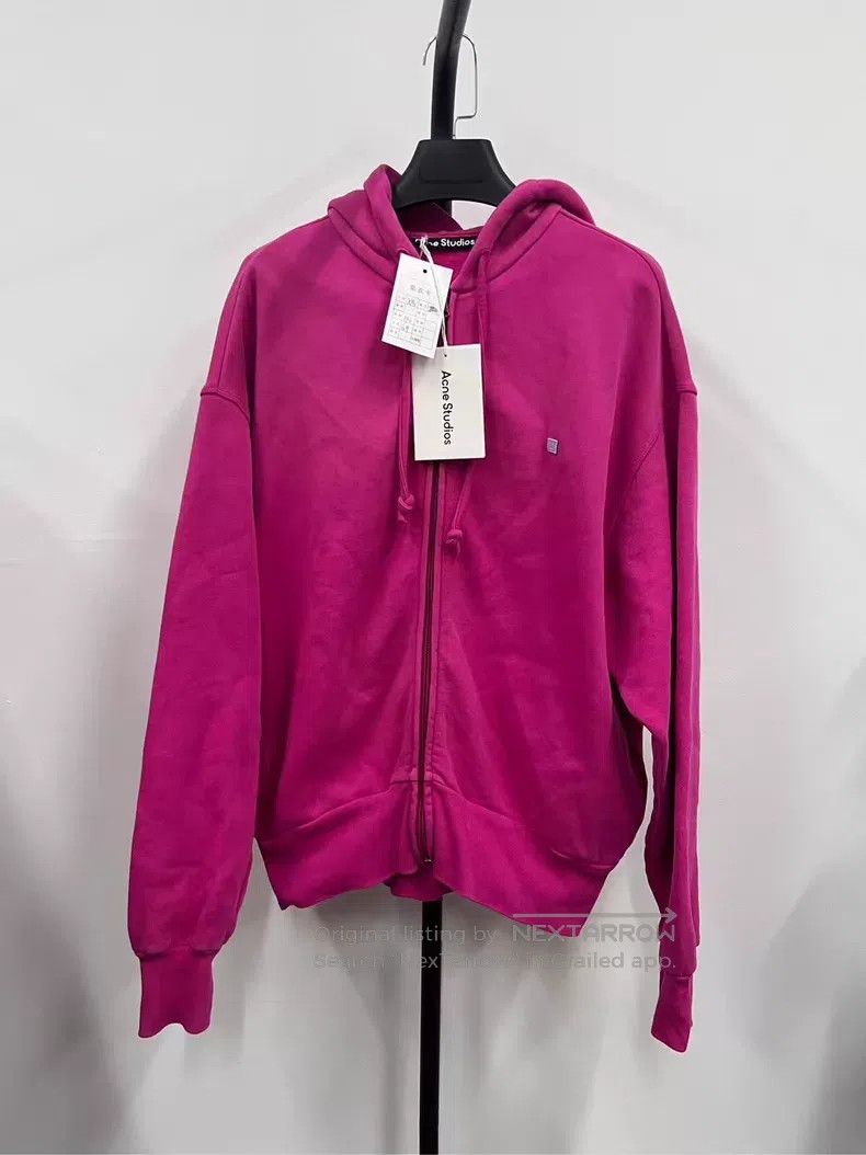 Acne Studios Acne Studios Solid color hooded long sleeve cotton zip swe Size XXS / US 00 / IT 34 - 1 Thumbnail
