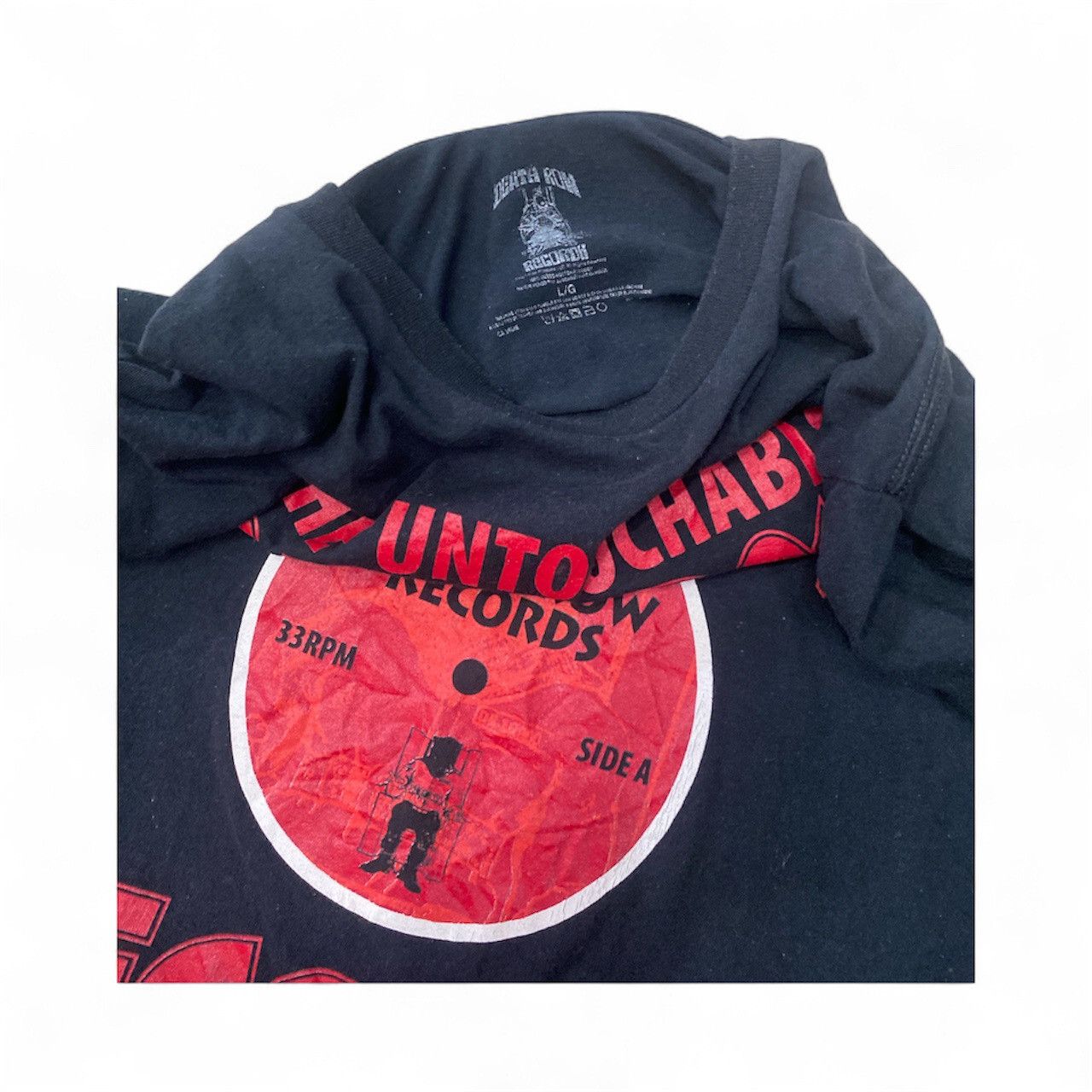 Death Row Records Vintage faded Deathrow record rapper tee shirt Size US L / EU 52-54 / 3 - 3 Thumbnail