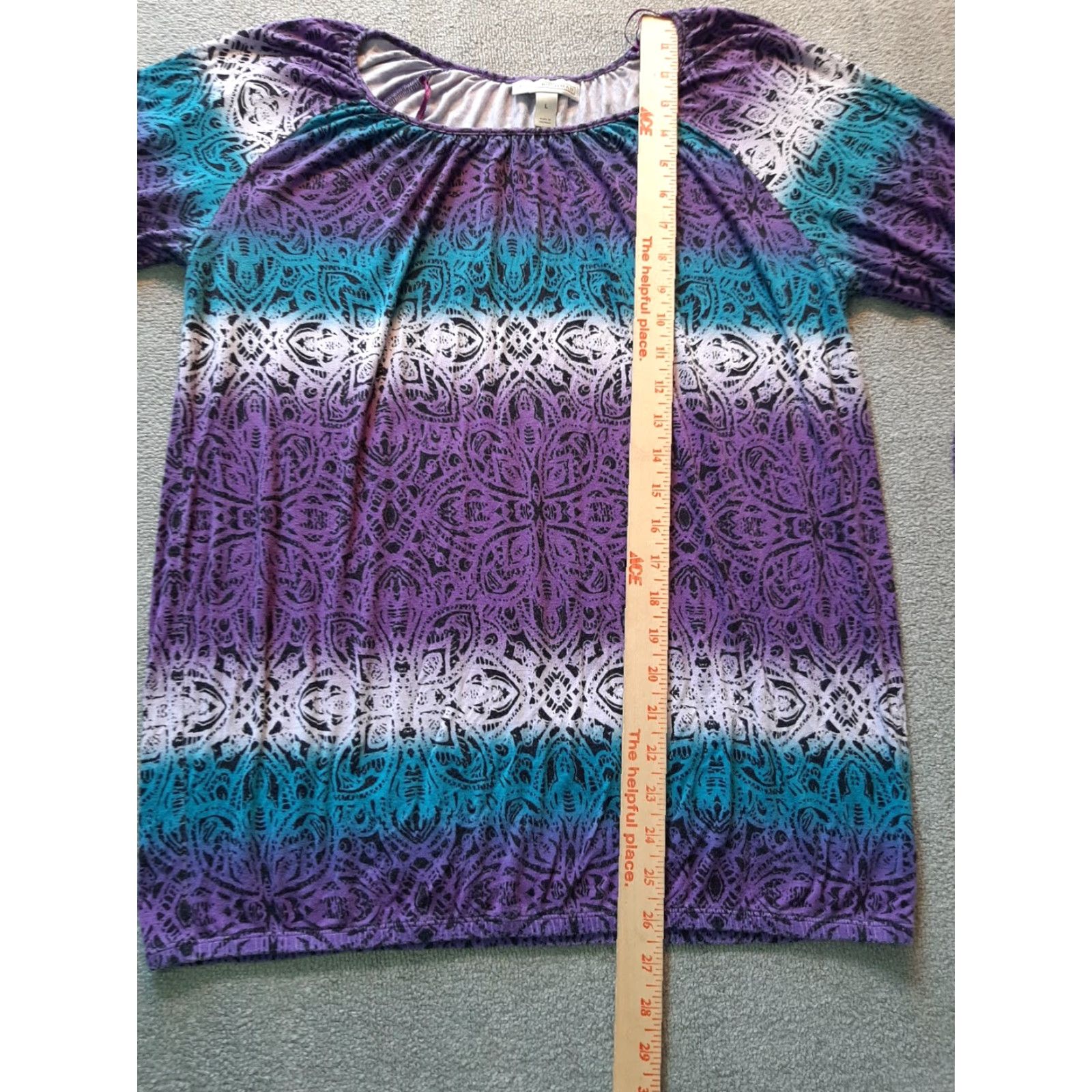 Vintage Dana Buchman Blouse Womens 2XL Long Sleeve Purple Lifts? Size XXL / US 16-18 / IT 52-54 - 4 Thumbnail
