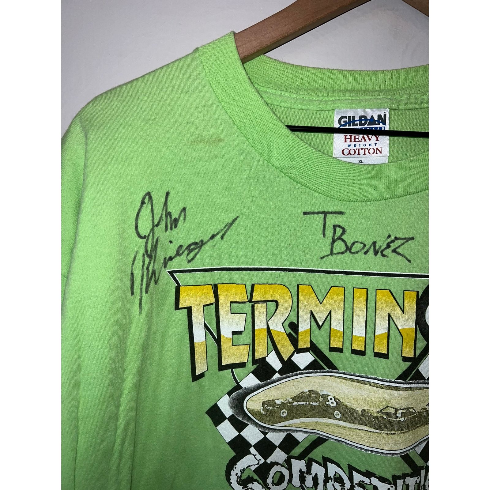 Gildan Vintage Terminator Competition Shirt Tee Eliminator 90s XL Size US XL / EU 56 / 4 - 4 Thumbnail