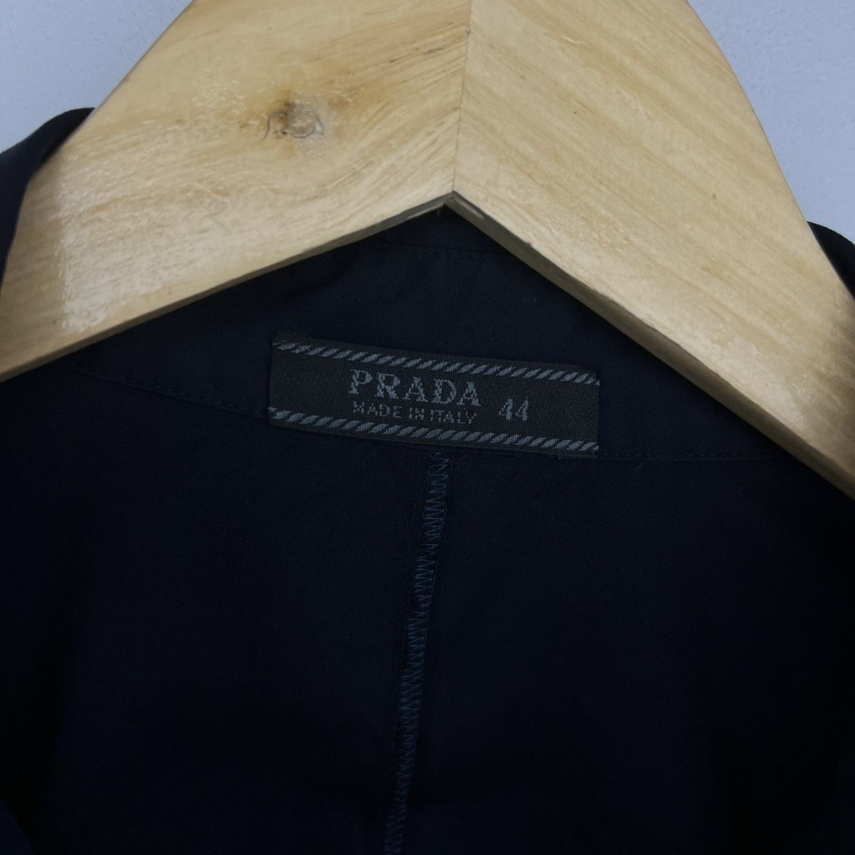 Designer × Prada Prada White stretch cotton blend button down shirt Size S / US 4 / IT 40 - 5 Thumbnail