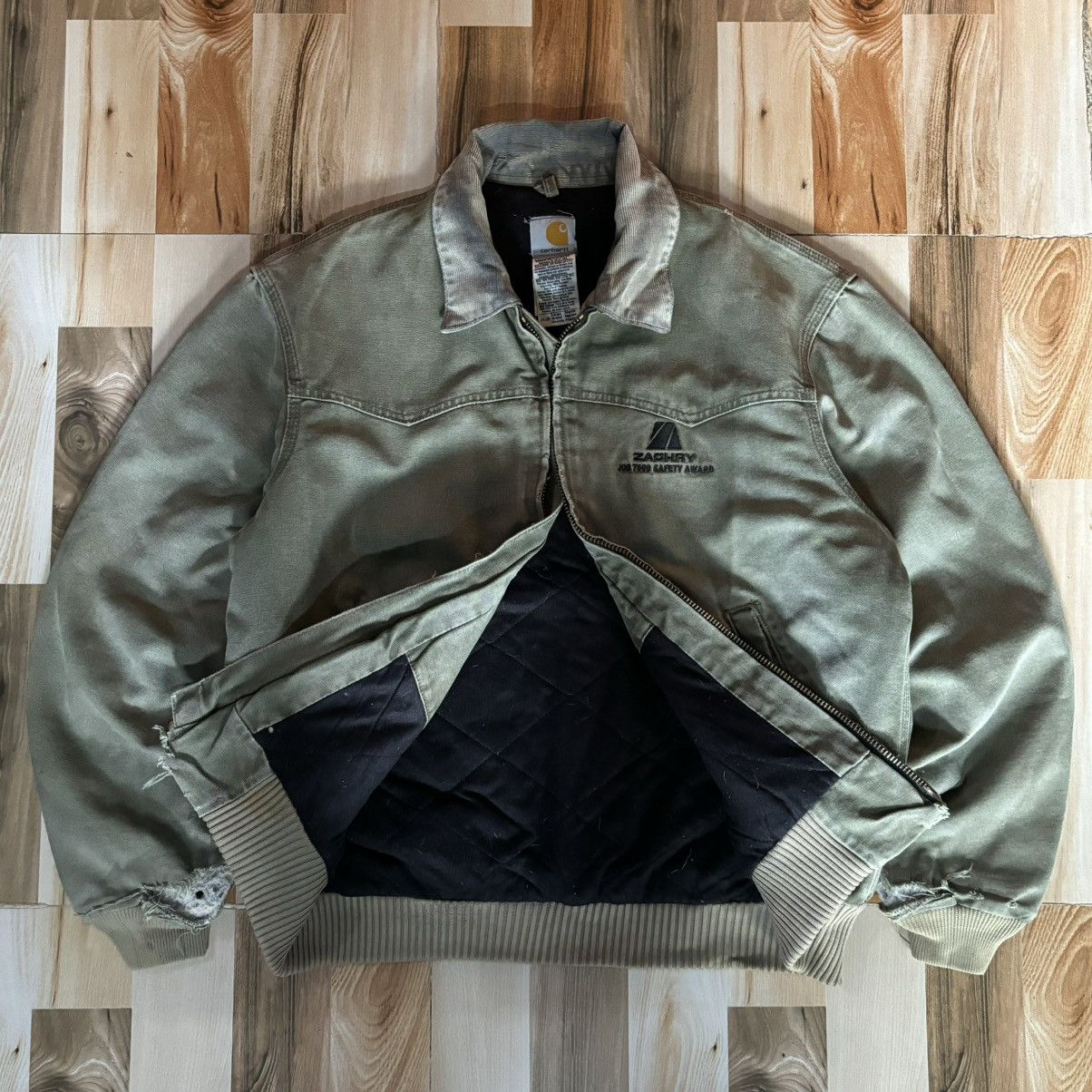 Carhartt Vintage 00s Carhartt Distressed Santa FE Jacket J14 LOV Size US L / EU 52-54 / 3 - 2 Thumbnail