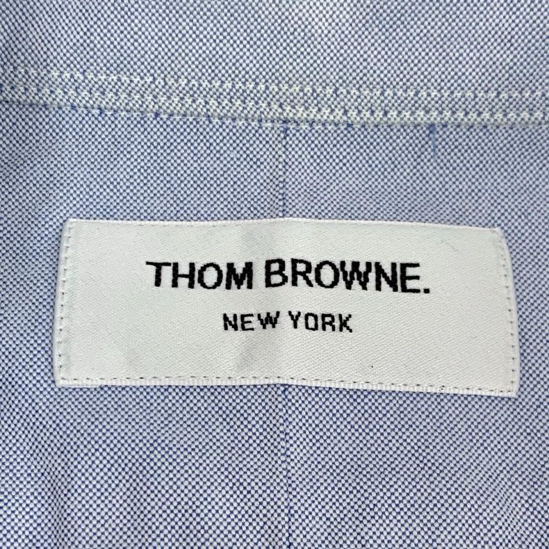 Thom Browne Thom browne Blue stripe cotton lapel single-breasted long-s Size US M / EU 48-50 / 2 - 7 Thumbnail