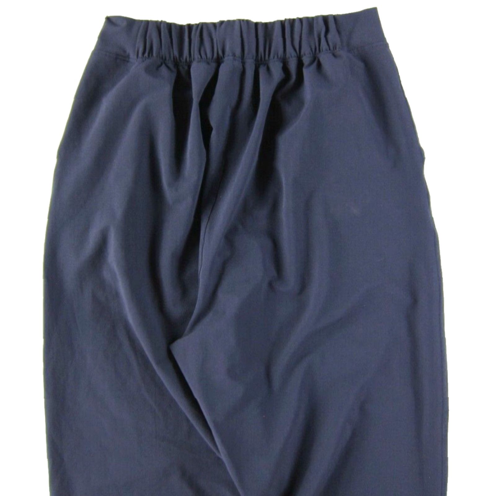 Vintage Oiselle Dark Blue Elastic Waist Pocket Stretch High Rise Trouser Chino Pant 04 Size 27" / US 4 / IT 40 - 5 Thumbnail