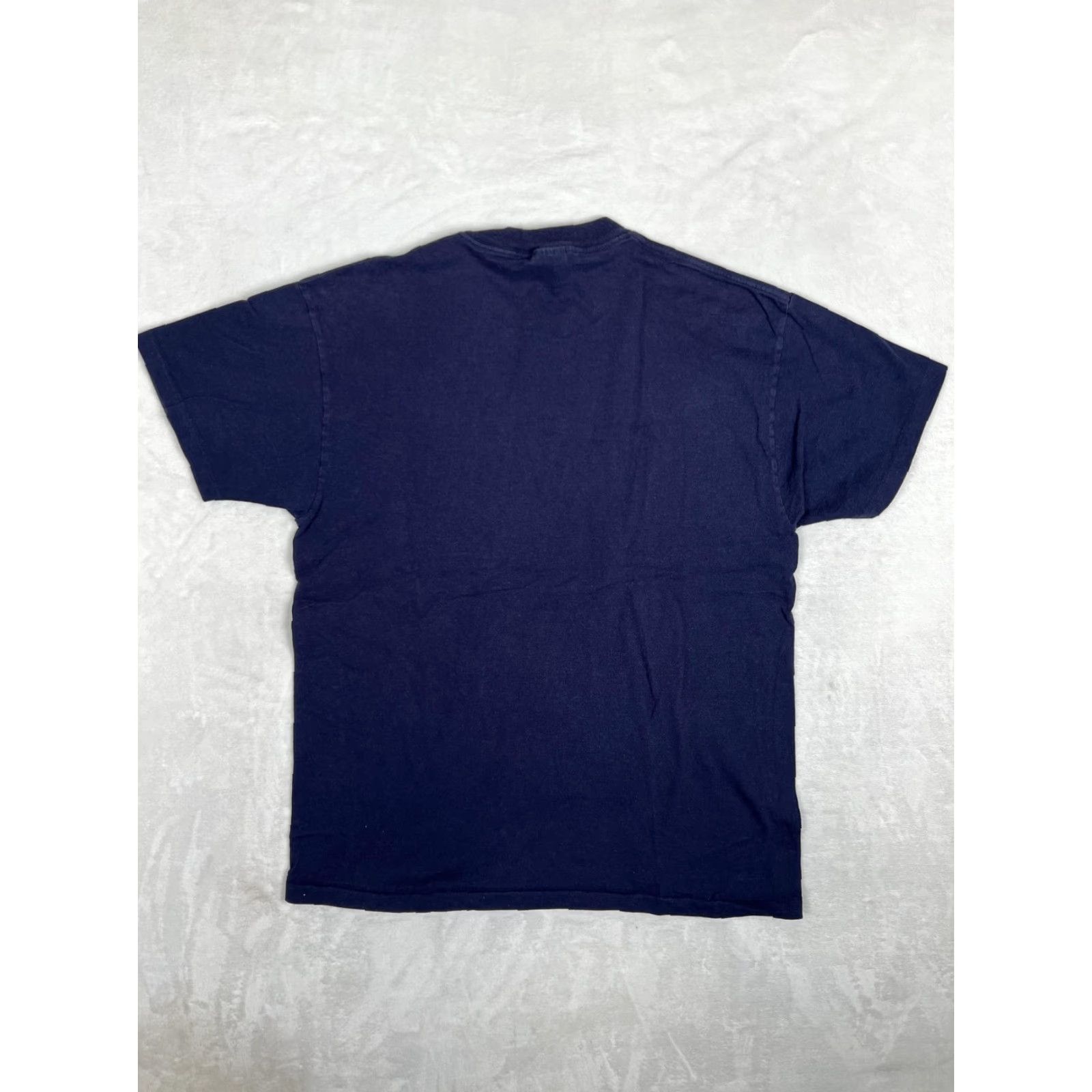Delta VINTAGE Delta T-Shirt Mens L Navy Blue Embroidered Hawaii USA 90s Made USA Shirt Short Sleeve Graphic Print Crew Neck Men Size US L / EU 52-54 / 3 - 7 Thumbnail