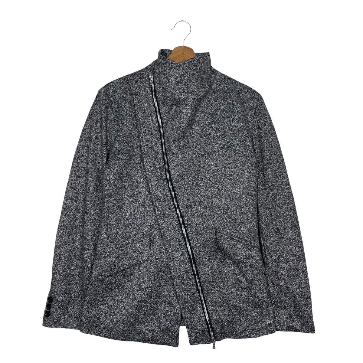 Tornado Mart Tornado Mart Motorcycle Style Diagonal Zipper Jacket Size US S / EU 44-46 / 1 - 1 Thumbnail