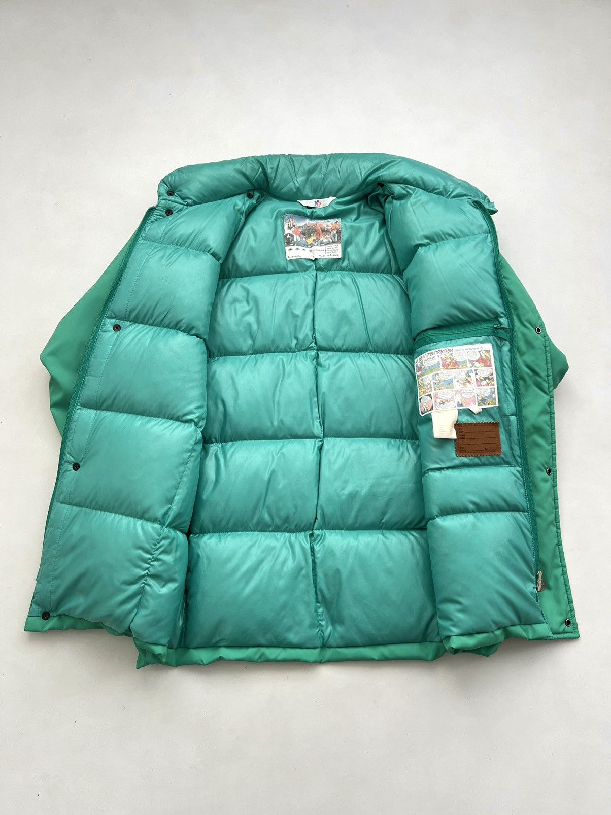 Moncler Grenoble 🔥 80s Moncler Grenoble Green Down Puffer Jacket Size US L / EU 52-54 / 3 - 21 Thumbnail
