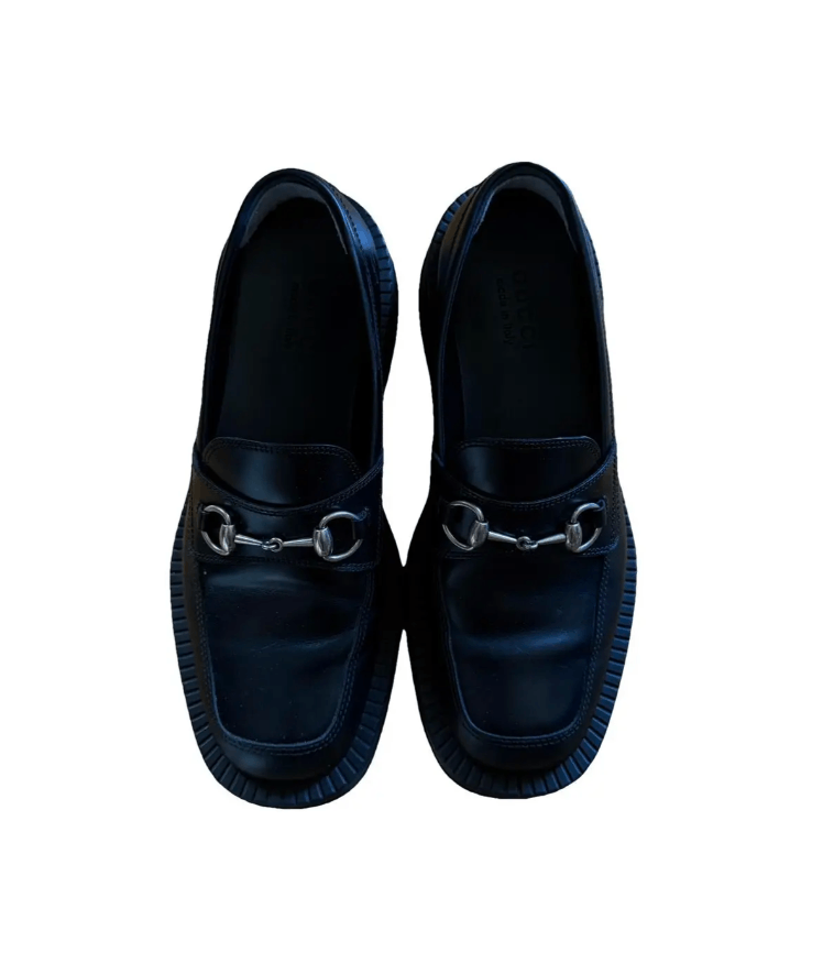 Gucci Black Leather Loafers Size US 9.5 / EU 42-43 - 1 Thumbnail