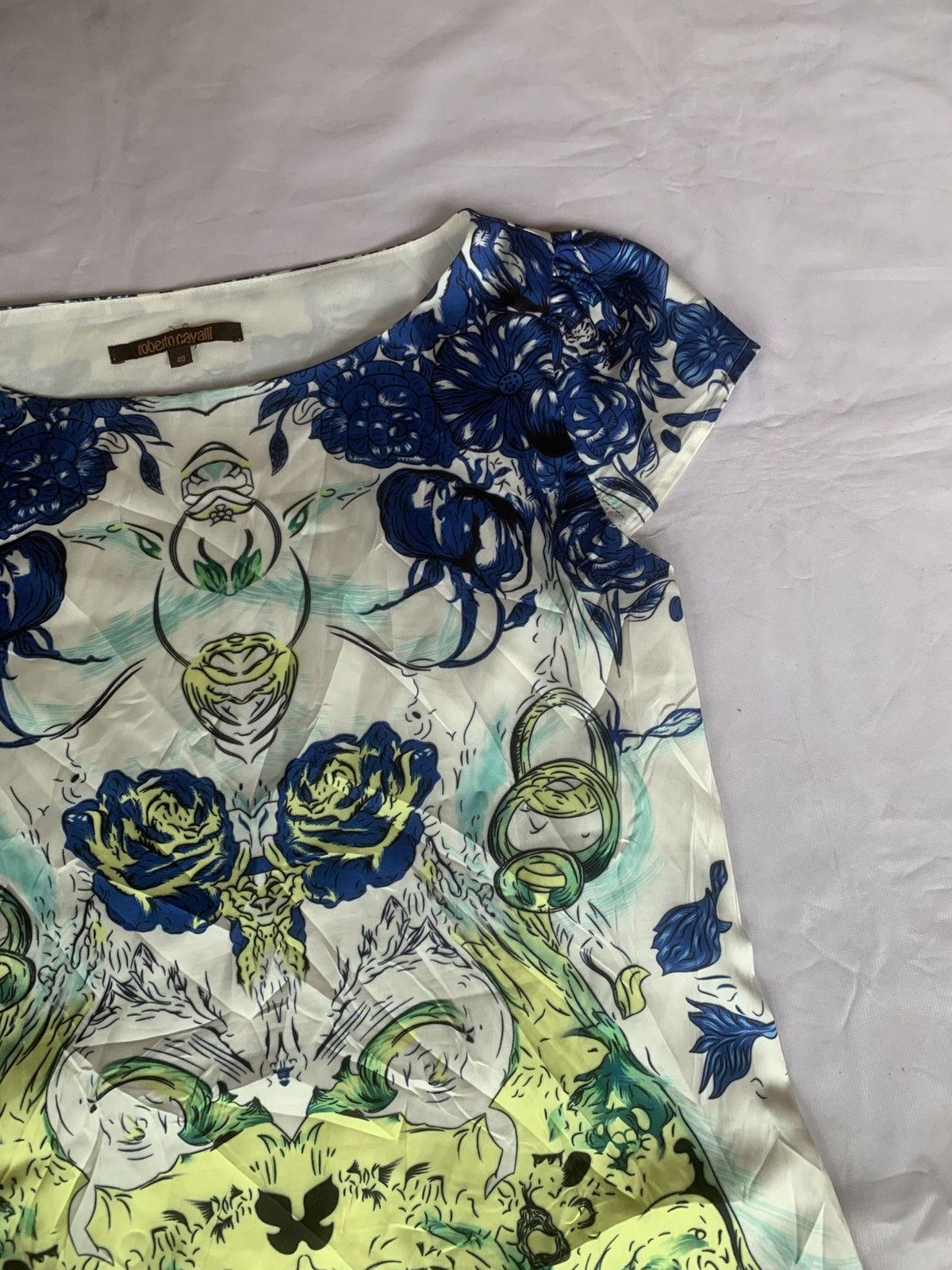 Just Cavalli Roberto Cavalli Vintage AOP Dress Size M / US 6-8 / IT 42-44 - 7 Thumbnail