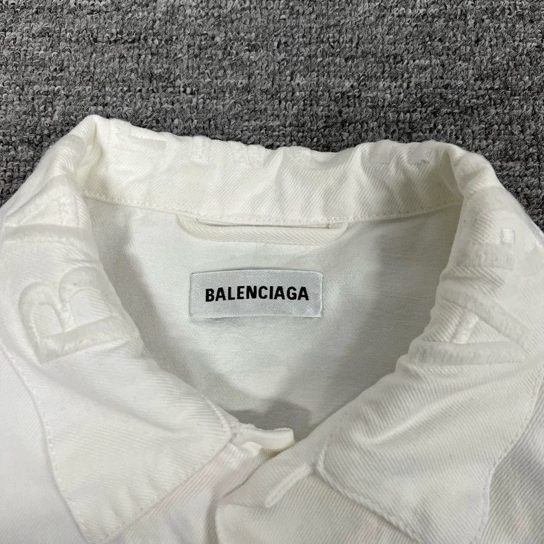 Balenciaga Balenciaga size 34 Collar embroidered Logo denim jacket Size XS / US 0-2 / IT 36-38 - 3 Thumbnail