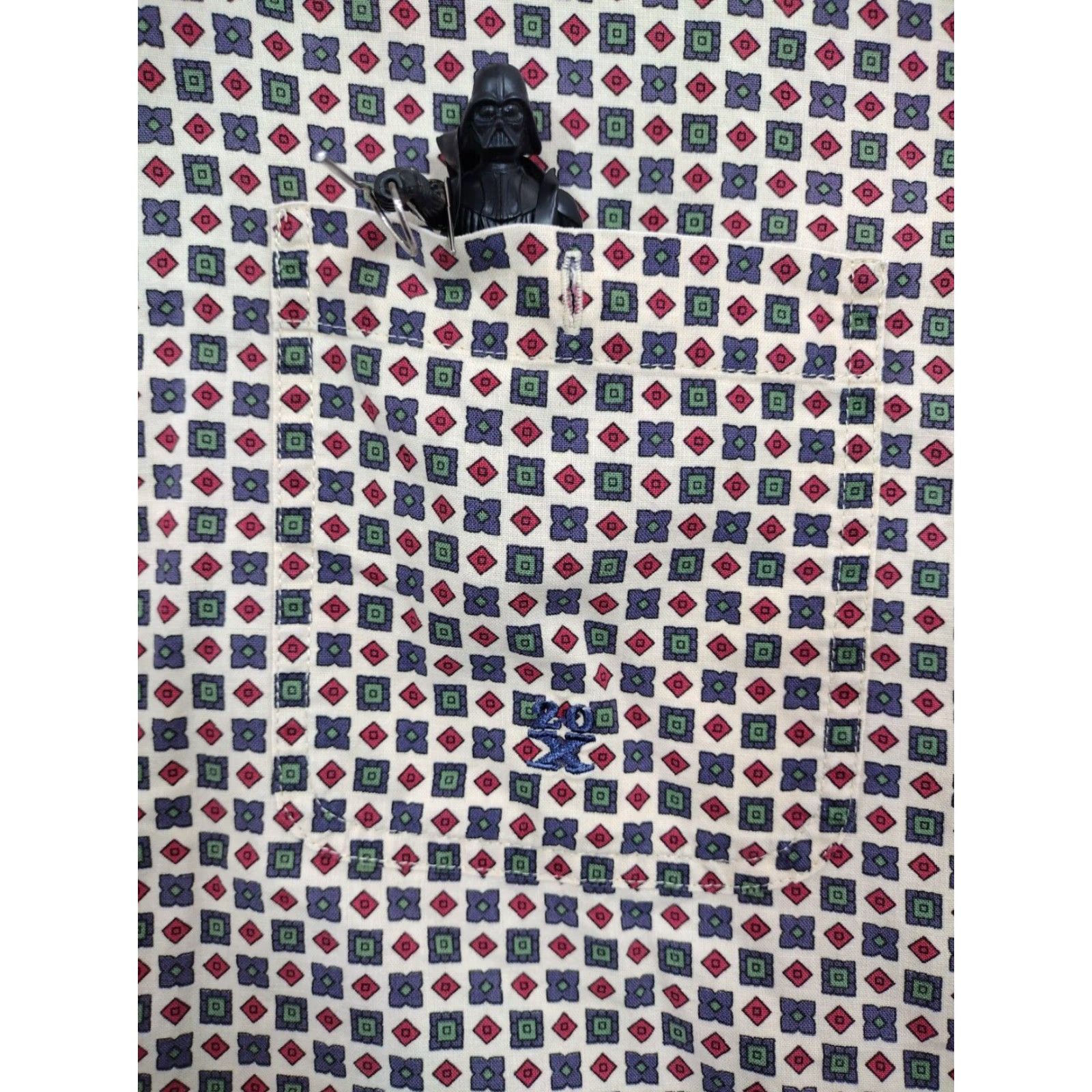 Wrangler WRANGLER Button Up Geometric Shirt Mens XL Long Sleeve Collared Casual Multicolor Western Size US XL / EU 56 / 4 - 2 Thumbnail
