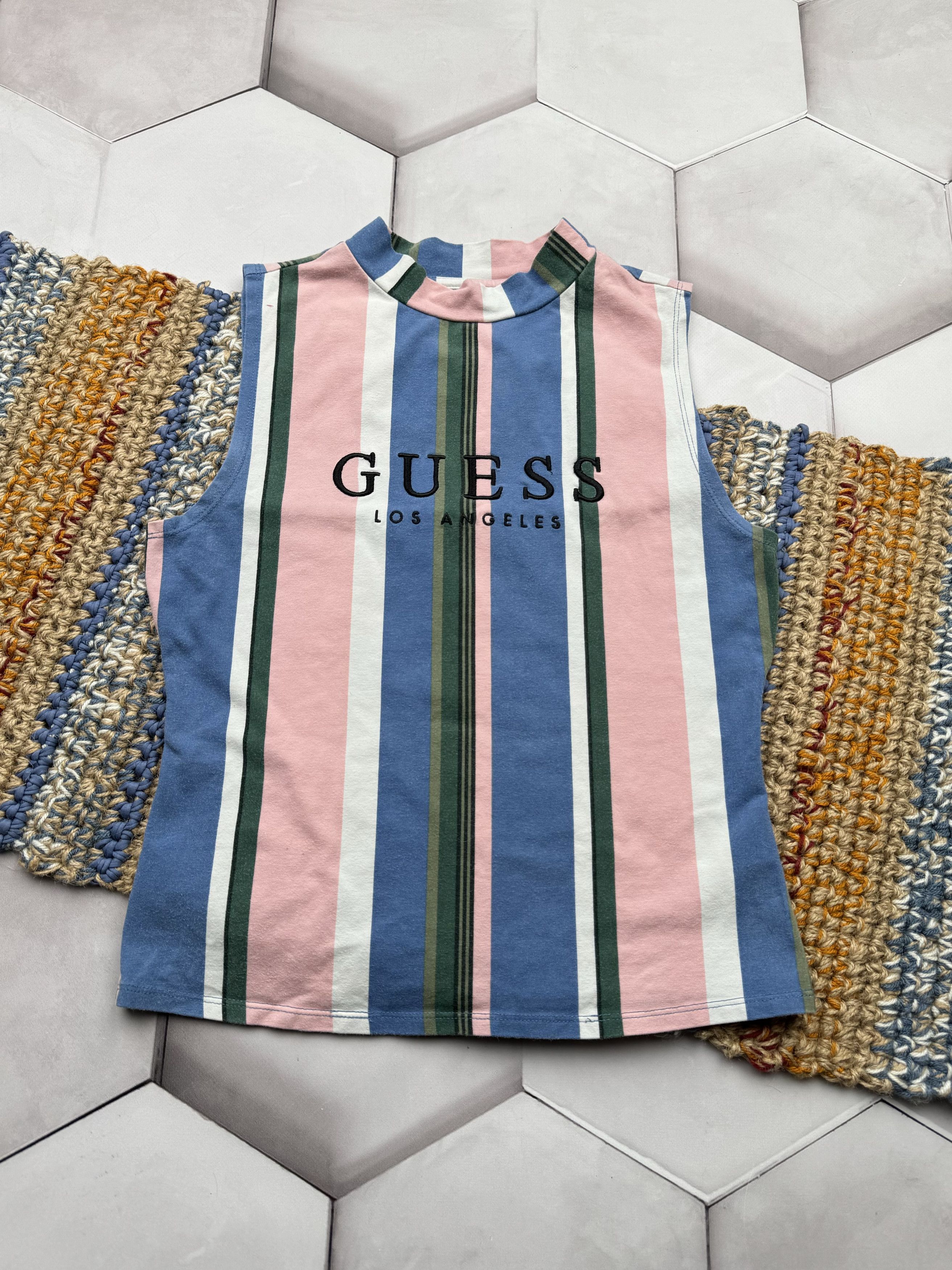 Guess Guess Vintage Striped Tank Top (E4) Size S / US 4 / IT 40 - 1 Thumbnail