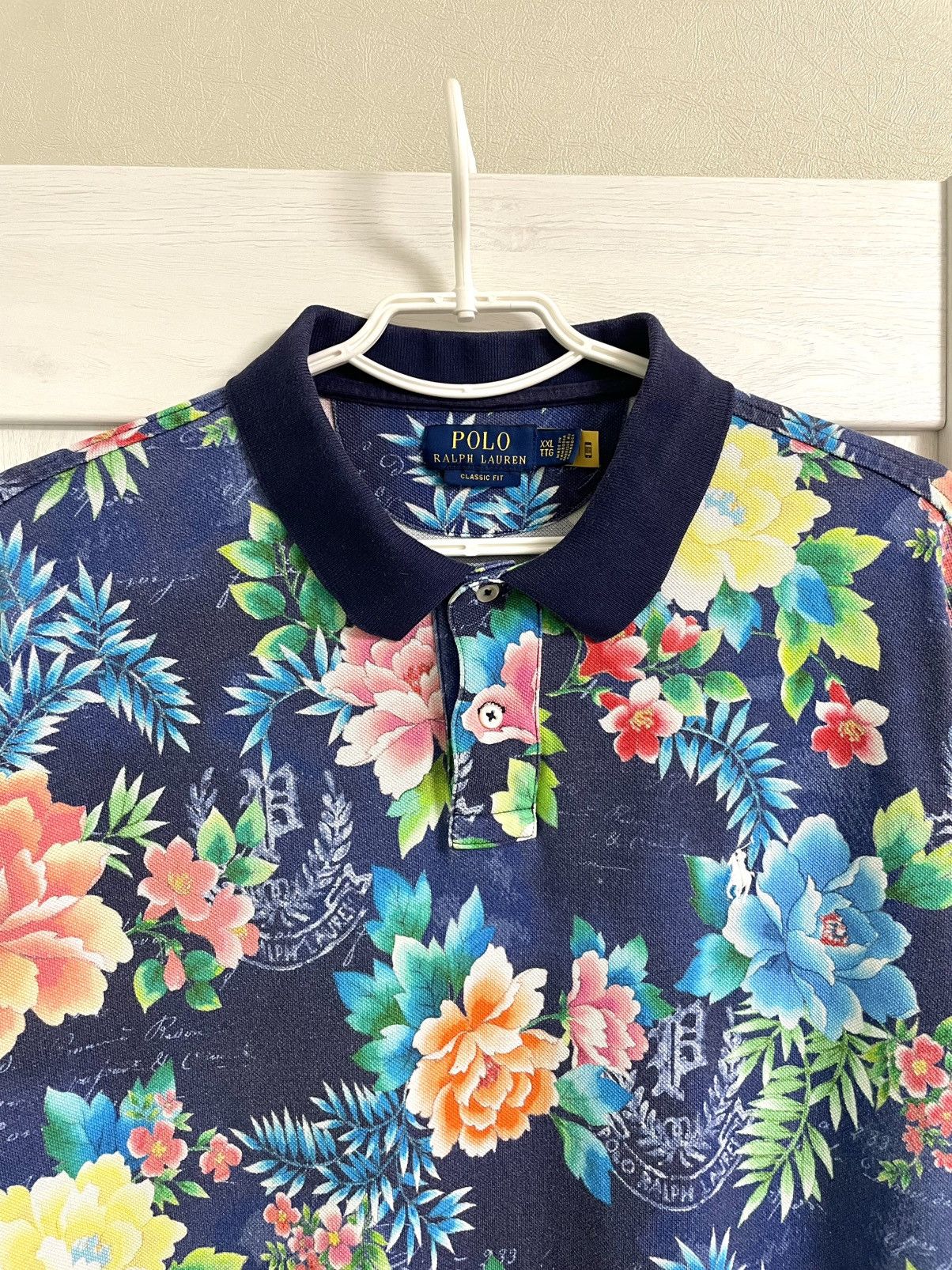 Polo Ralph Lauren Polo Ralph Lauren Floral Hawaiian Polo T Shirt Vintage Size US XXL / EU 58 / 5 - 3 Thumbnail