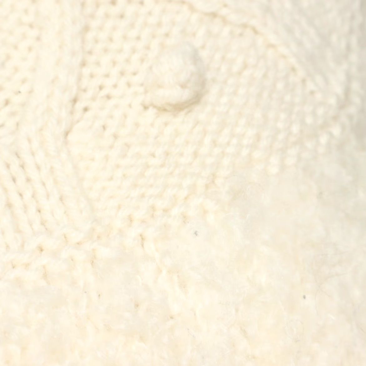 Vintage Avoca Handweavers Full Zip Handknit Wool Solid Long Sleeve Sweater Natural Women's S Shirt Size S / US 4 / IT 40 - 6 Thumbnail
