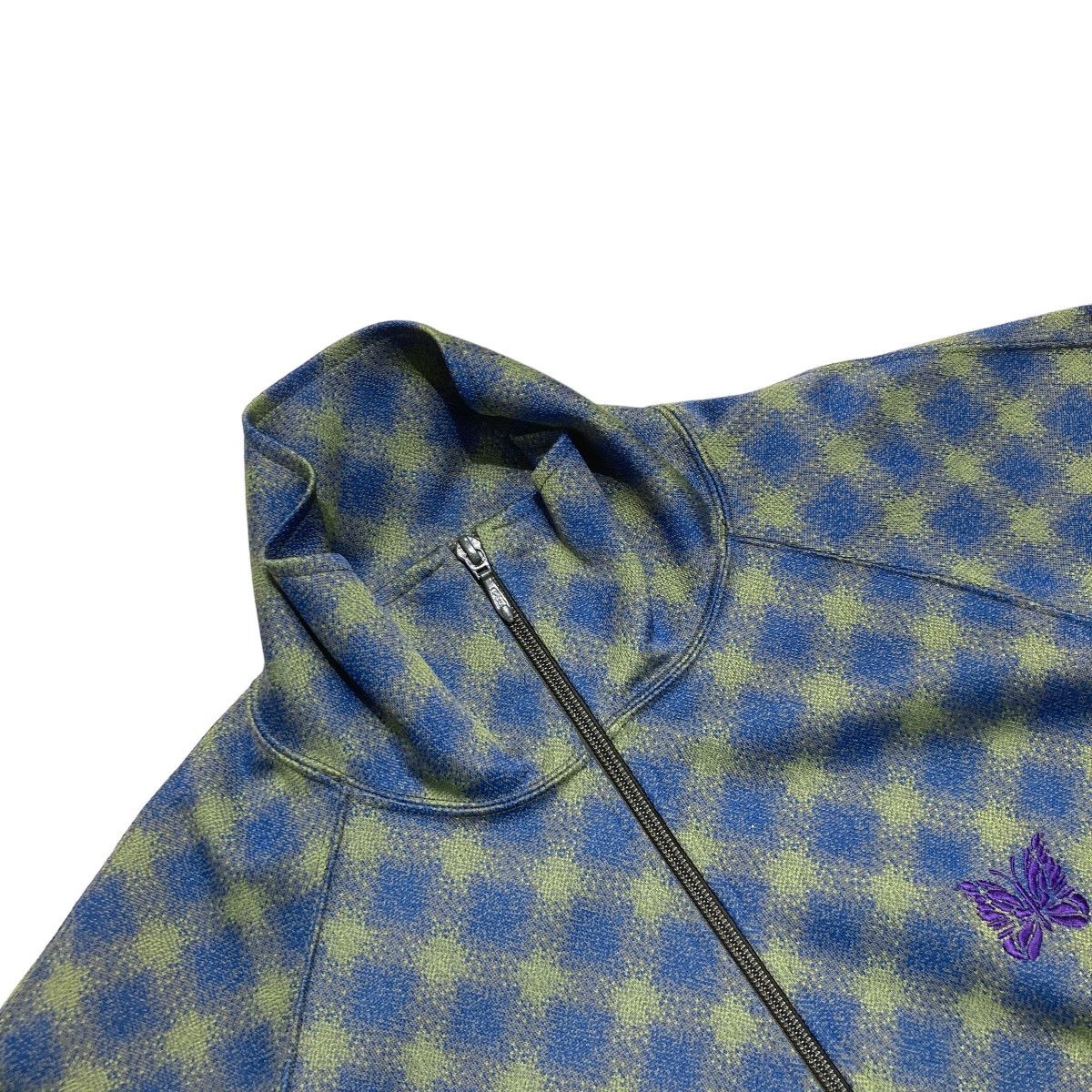 Needles Jacket Poly Jq All-over Pattern Track Green x Blue Size US L / EU 52-54 / 3 - 3 Thumbnail